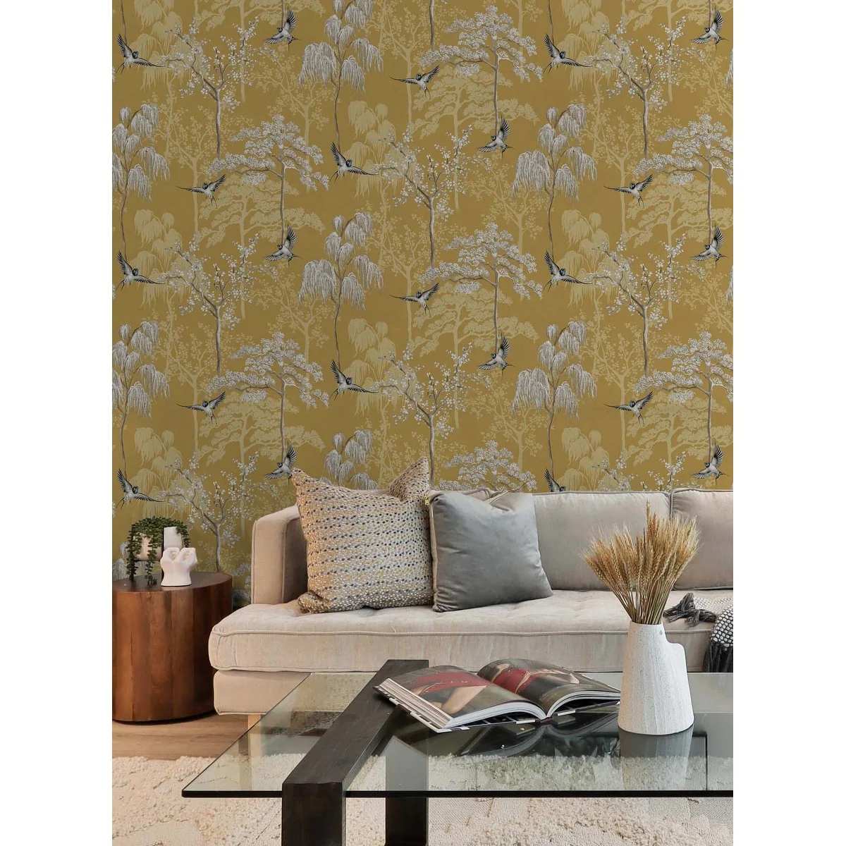 Arthouse Bird Garden Peel and Stick Wallpaper