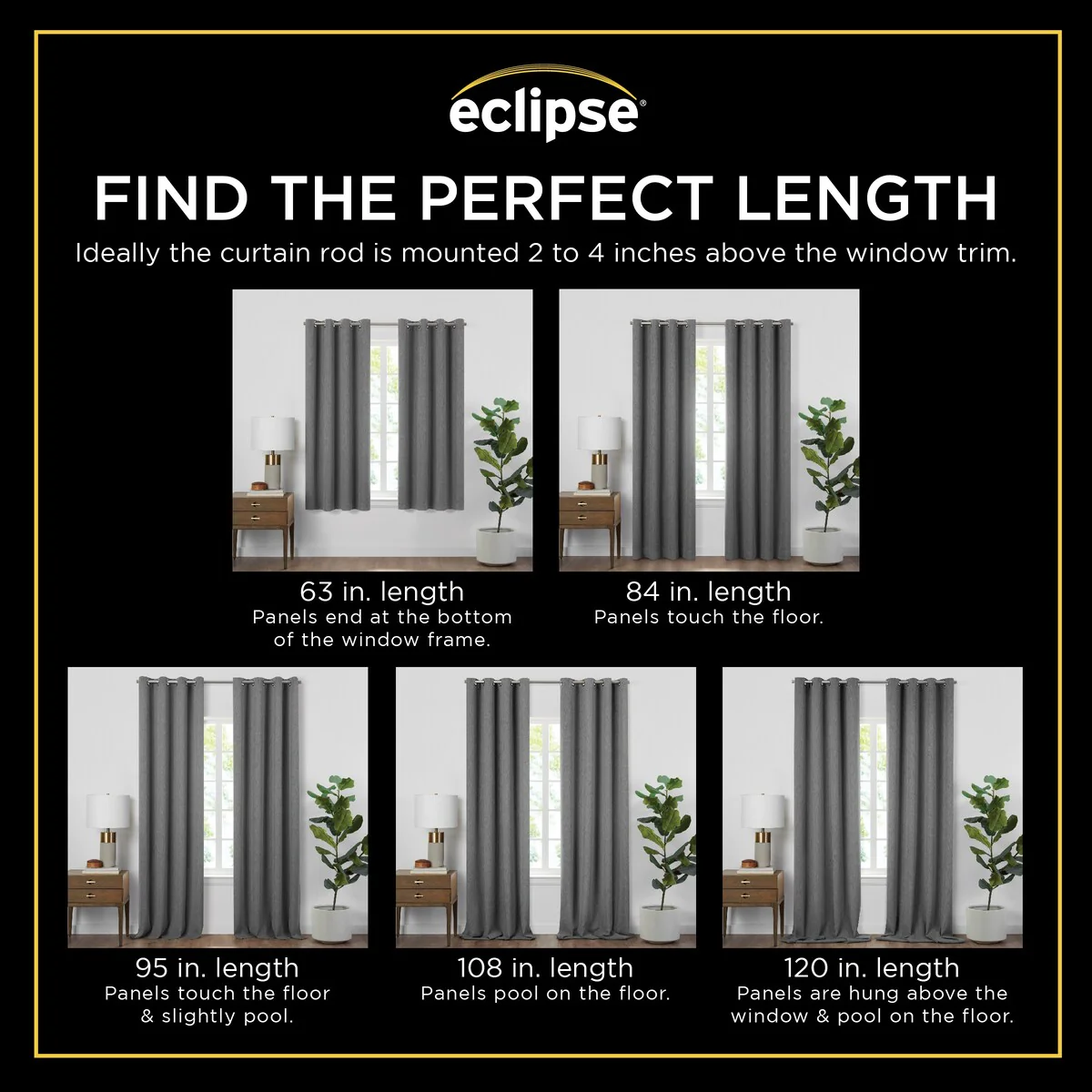 Eclipse Blackout Curtains, Larissa Leaf Grommet Curtains