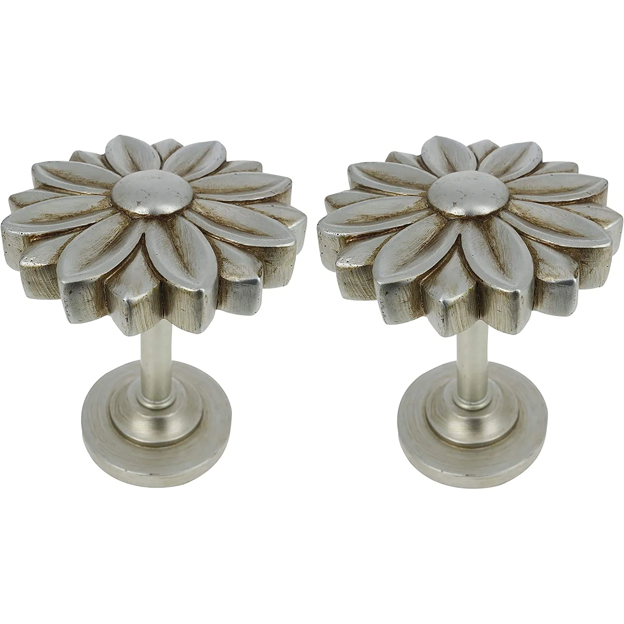 MERIVILLE Set of 2 Blossom Window Drapery Medallion Holdbacks