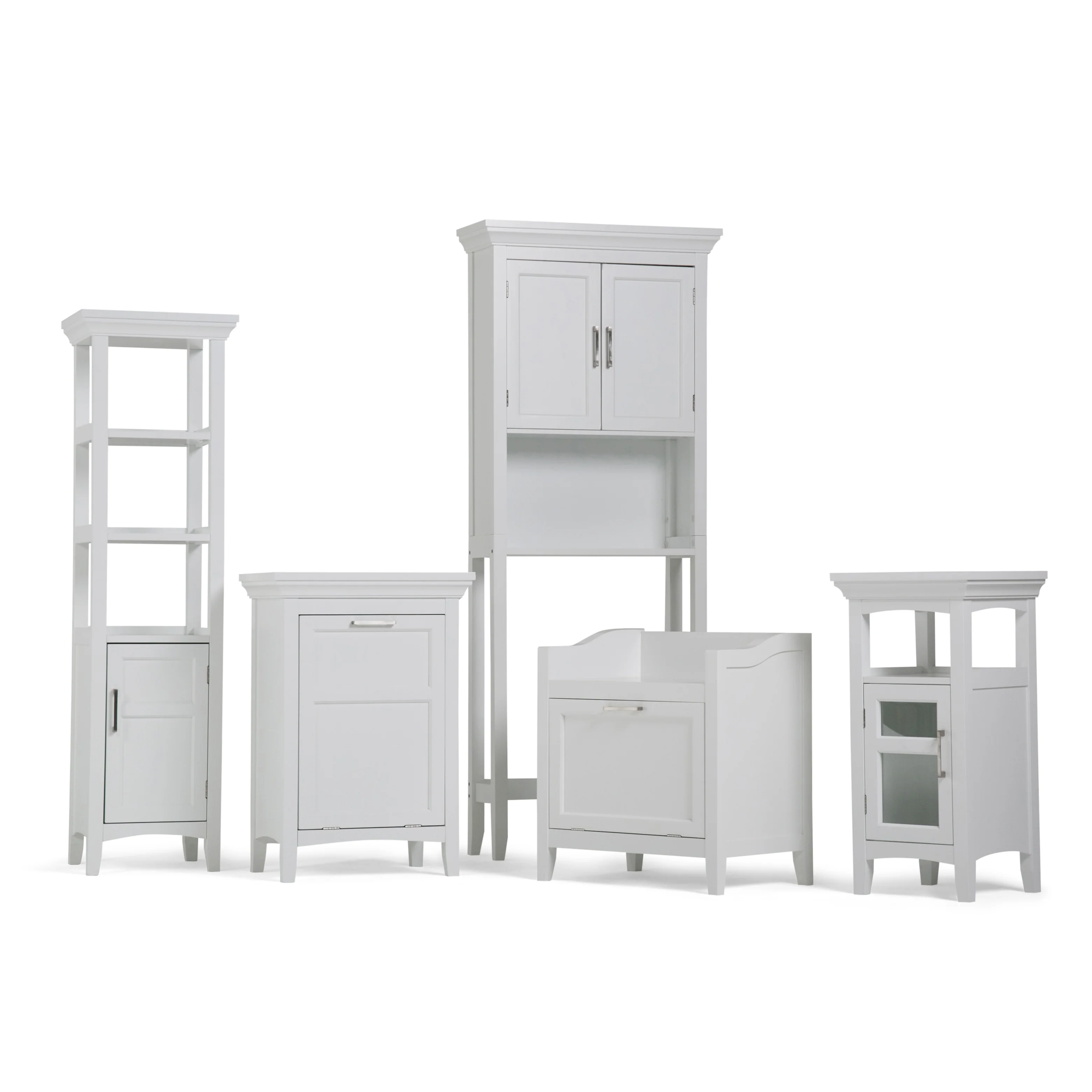 WYNDENHALL Hayes 67 inch H x 27 inch W Space Saver Bath Cabinet - 67 inch high - 67 inch high