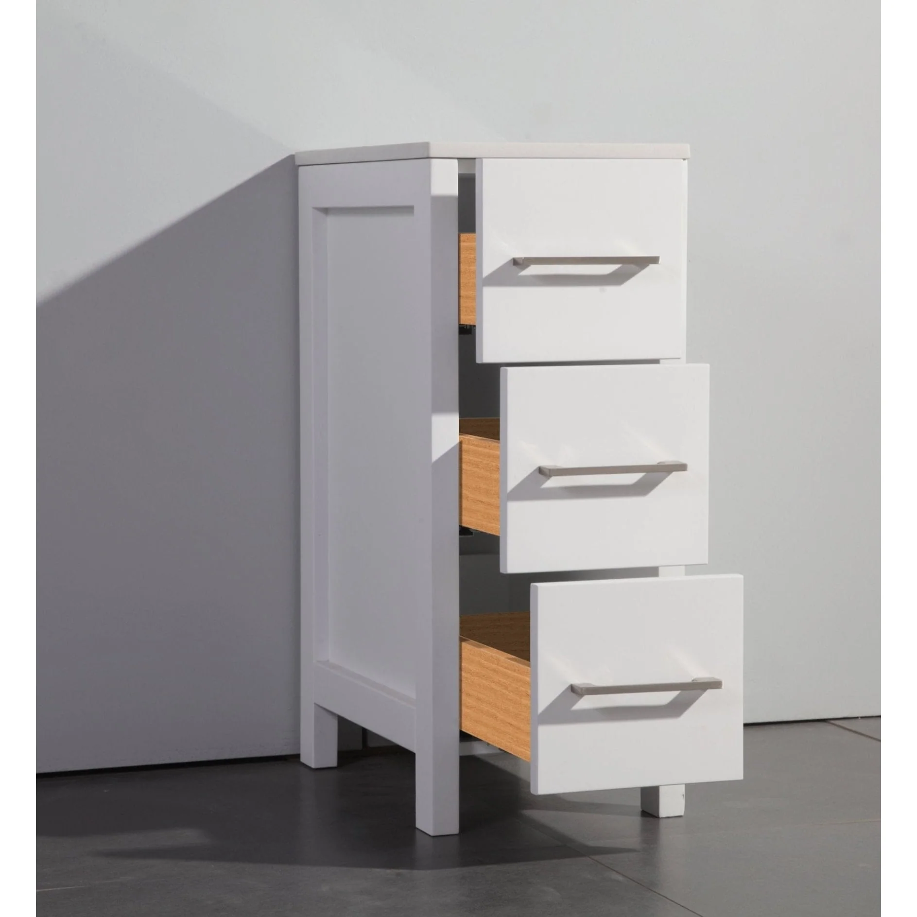 Vanity Art 54-inch Single Sink Bathroom Vanity Set with Engineered Marble Top and Free Mirror - 54 x 18.5 x 36 Inches