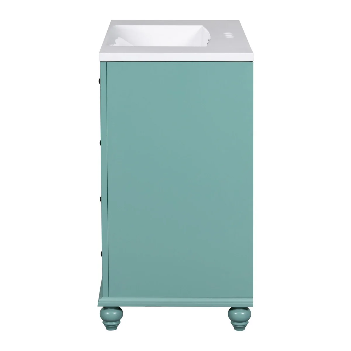 Solid Wood Frame Bathroom Storage Cabinet