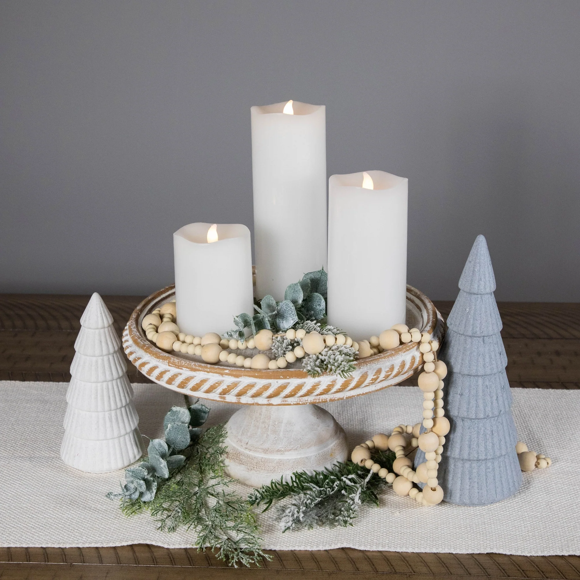 LED Flickering Flameless Wax Pillar Candles - 8