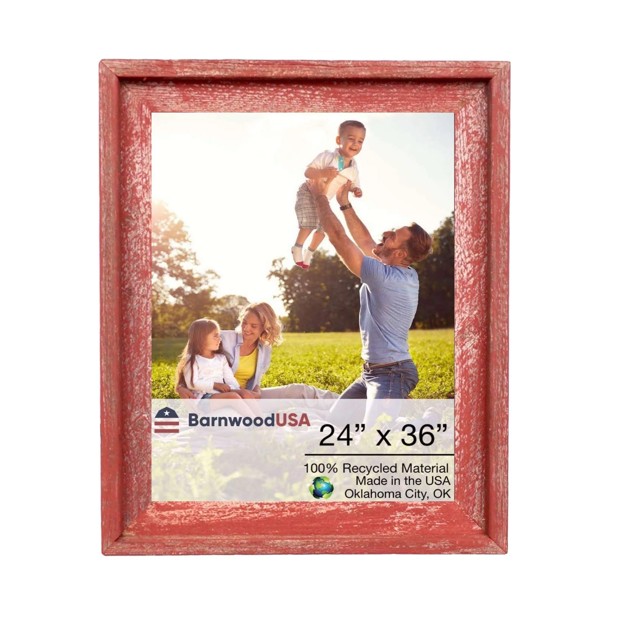 BarnwoodUSA Rustic Farmhouse Signature Wood Picture Frame