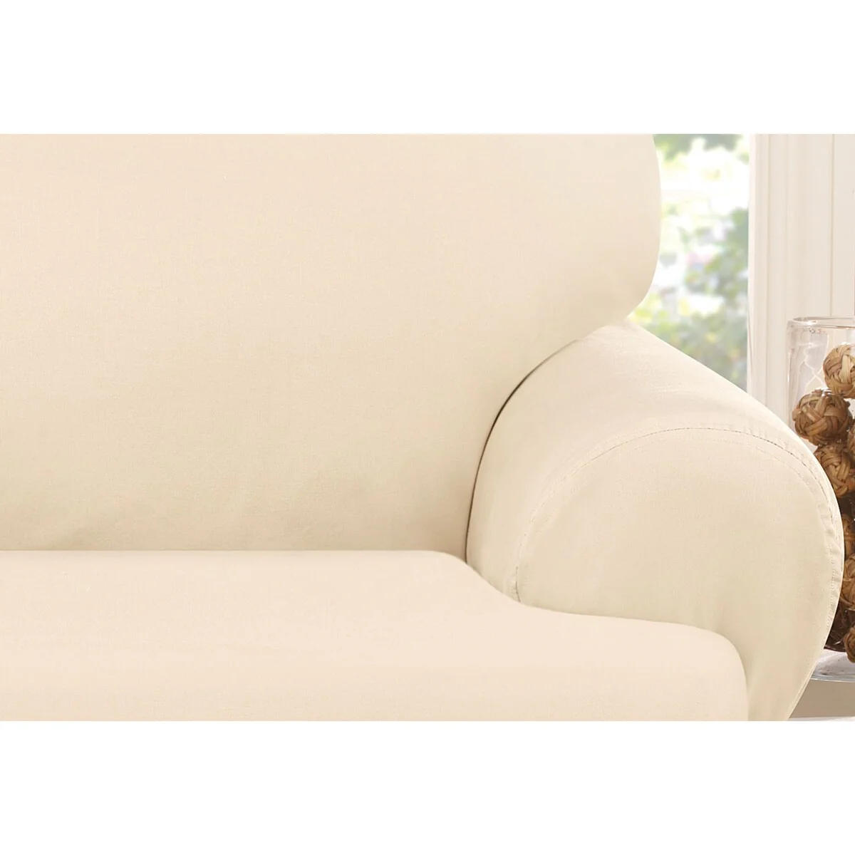 SureFit Duck 1 Piece T Cushion Sofa Slipcover