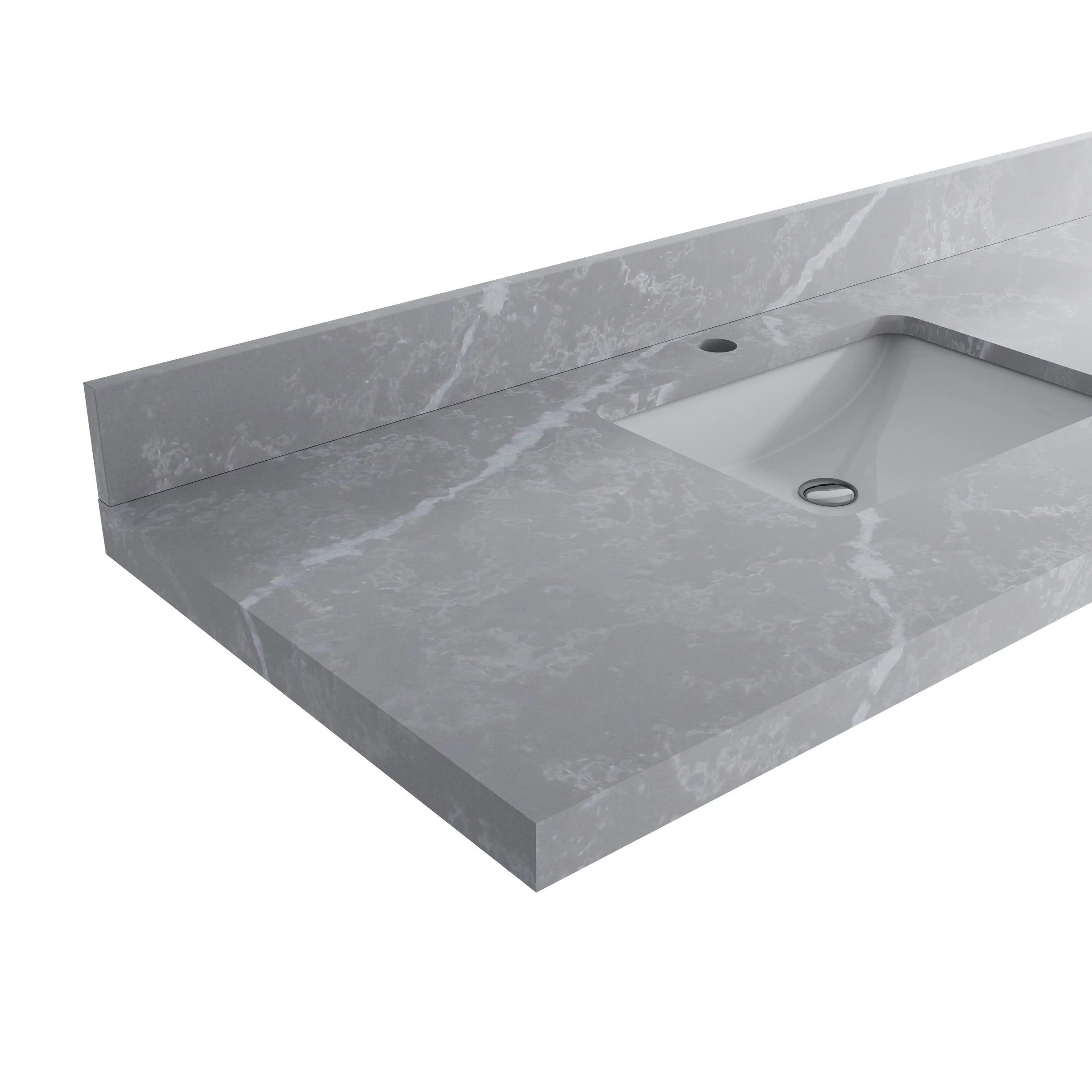 Willow Collections 36 in. W x 22 in. D Aberdeen Right Offset Sink Bathroom Vanity with Countertop