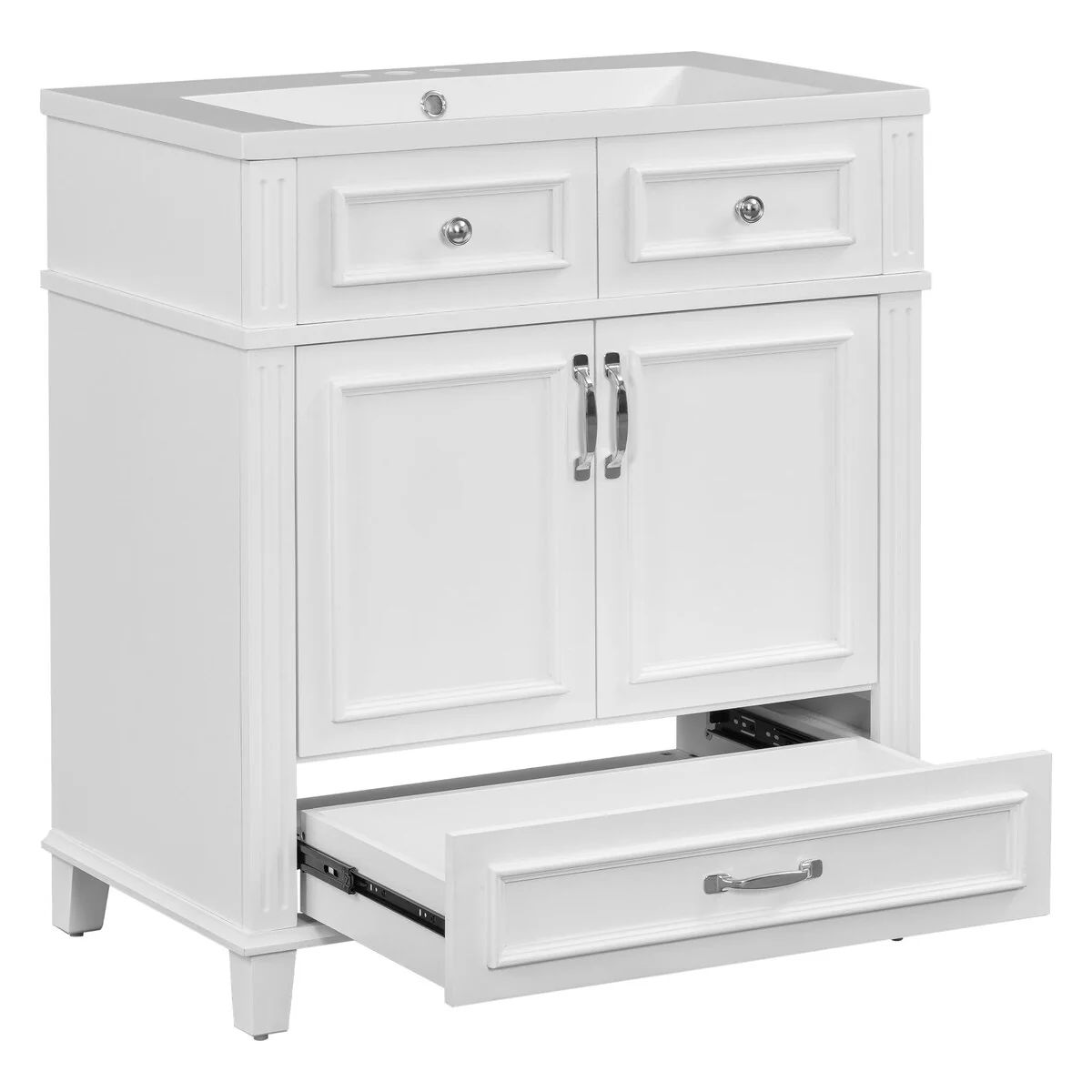 30'' Solid Wood Bathroom Vanity with sink