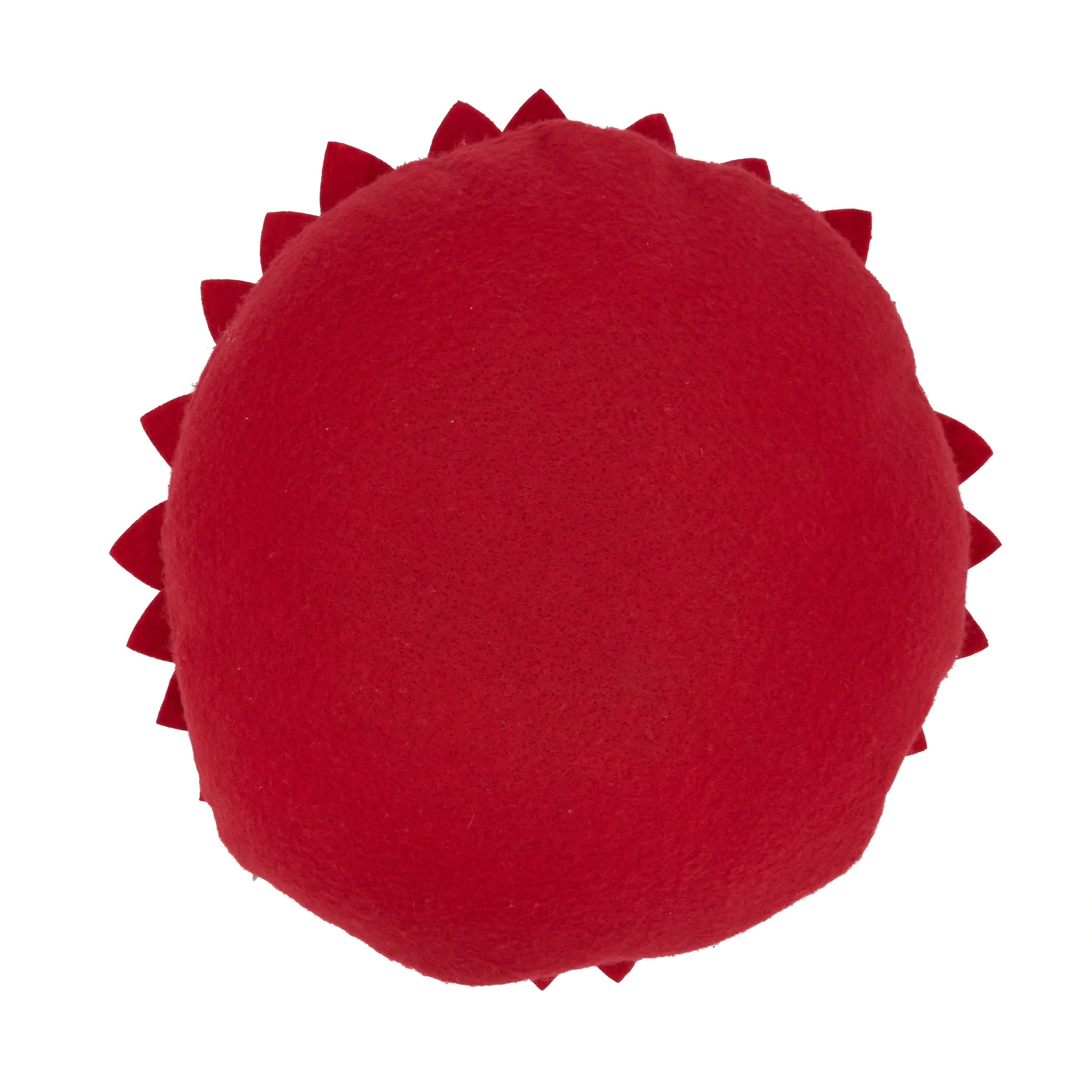 Felt Flower Design Poly-Filled Throw Pillow