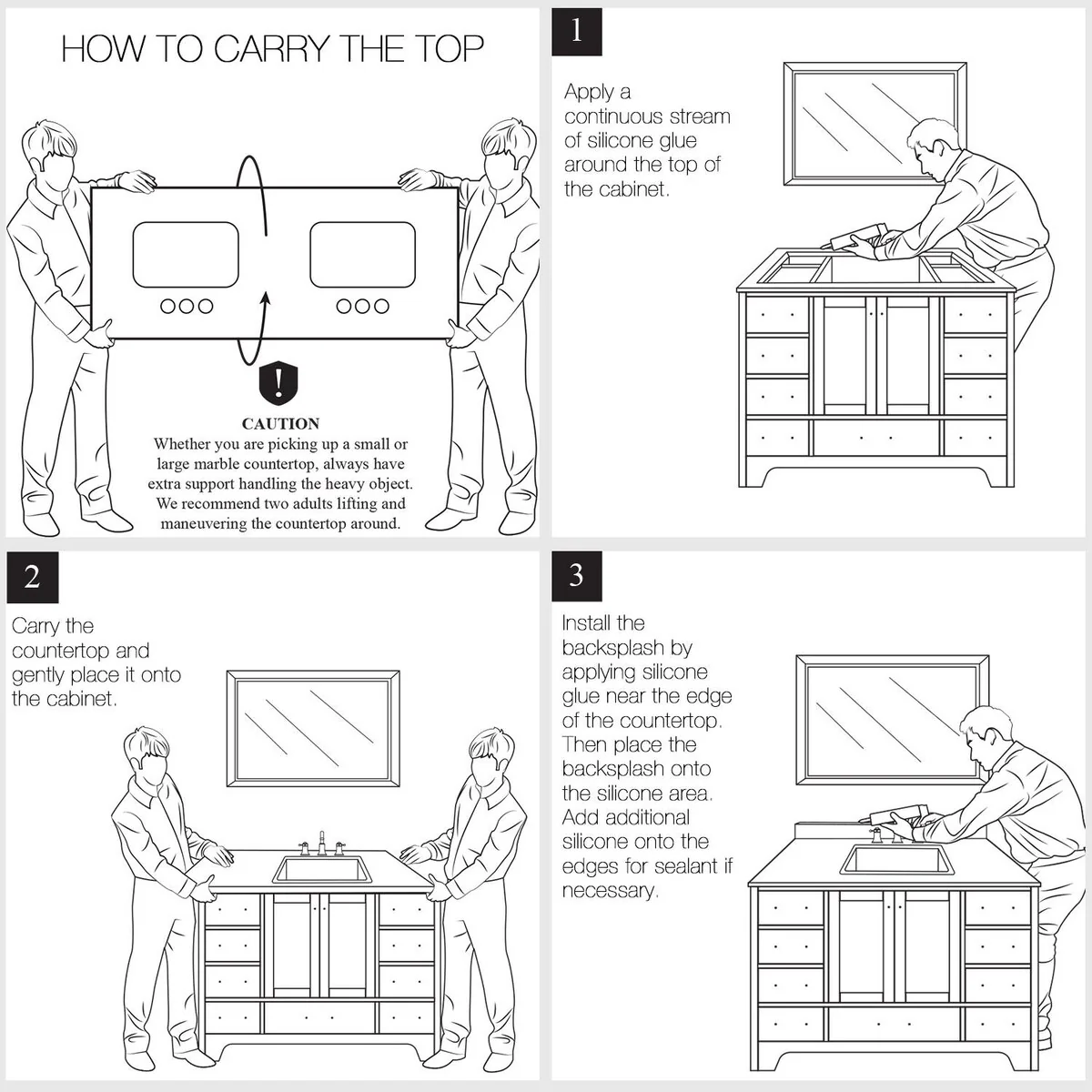Bathlet Calacatta Quartz 72 inch Double Sink Bathroom Vanity Top with Side Splash