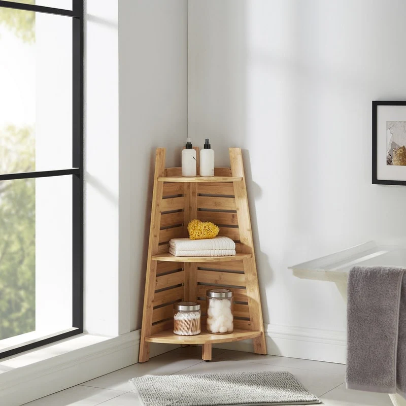 Bracken Bamboo Corner Shelf