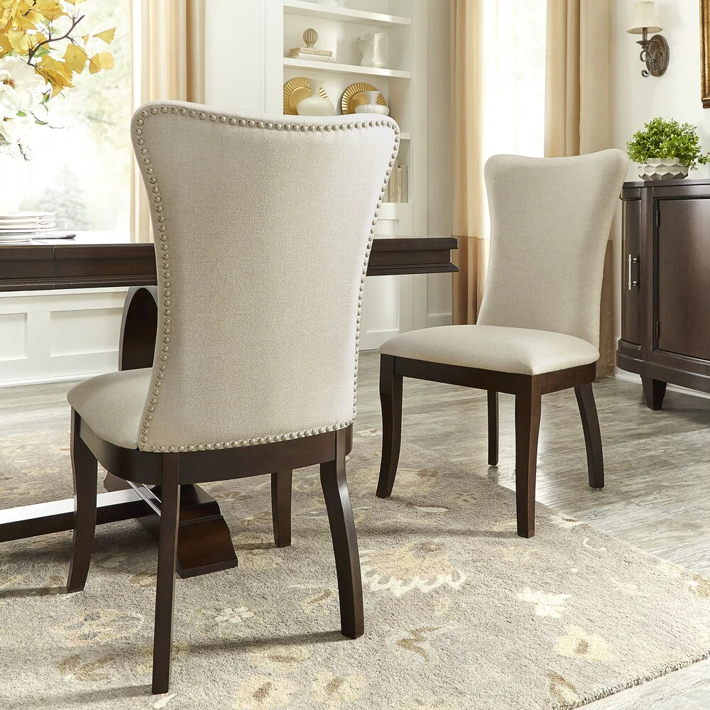 Willa Fabric Wingback Dining Chairs (Set of 2) by iNSPIRE Q Classic