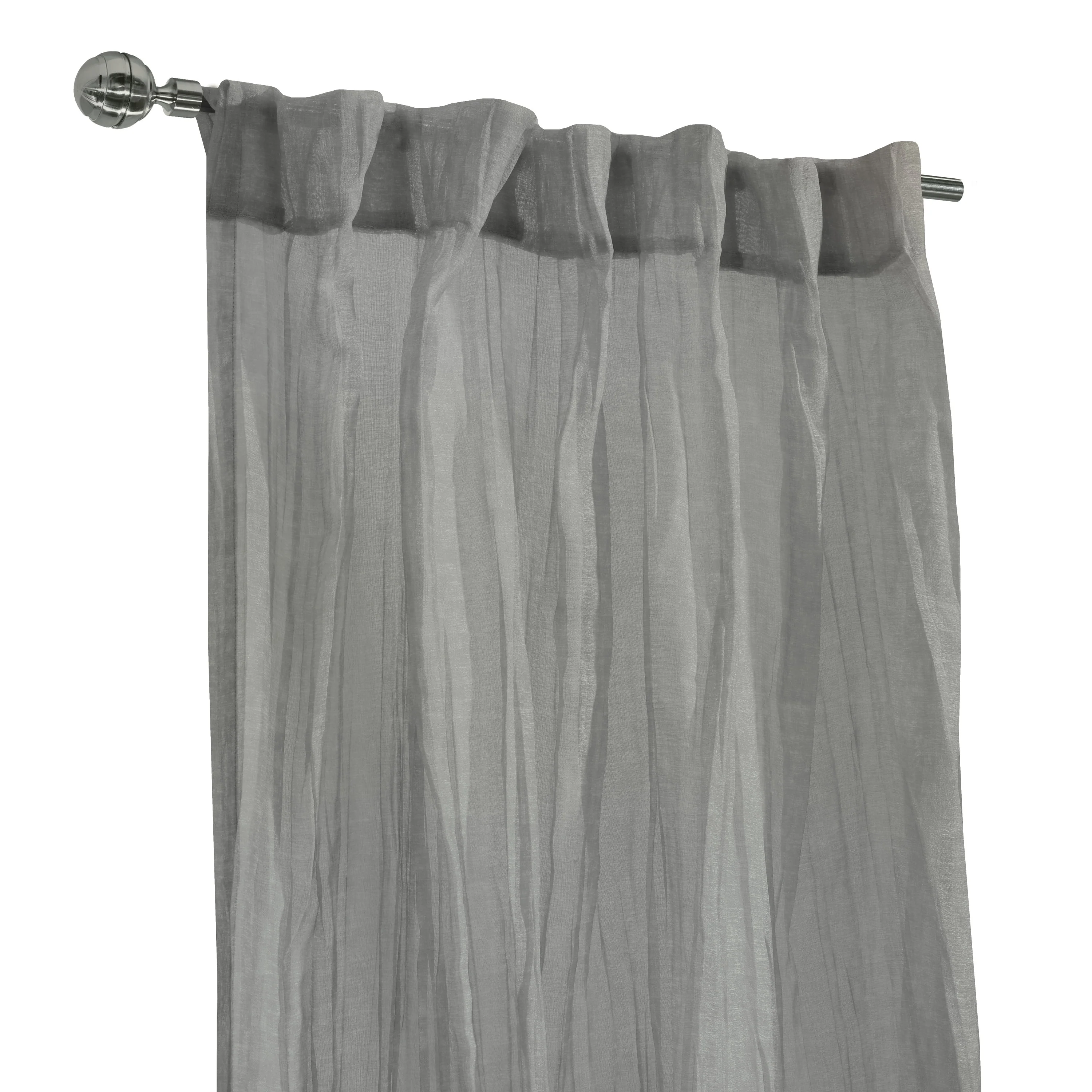Paloma Sheer Dual Header Curtain Panel