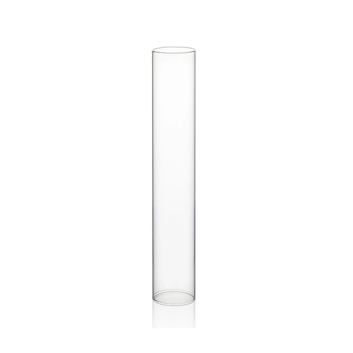 Clear Glass Cylinder Hurricane Chimney Tube, Candle Cover - 1 Piece