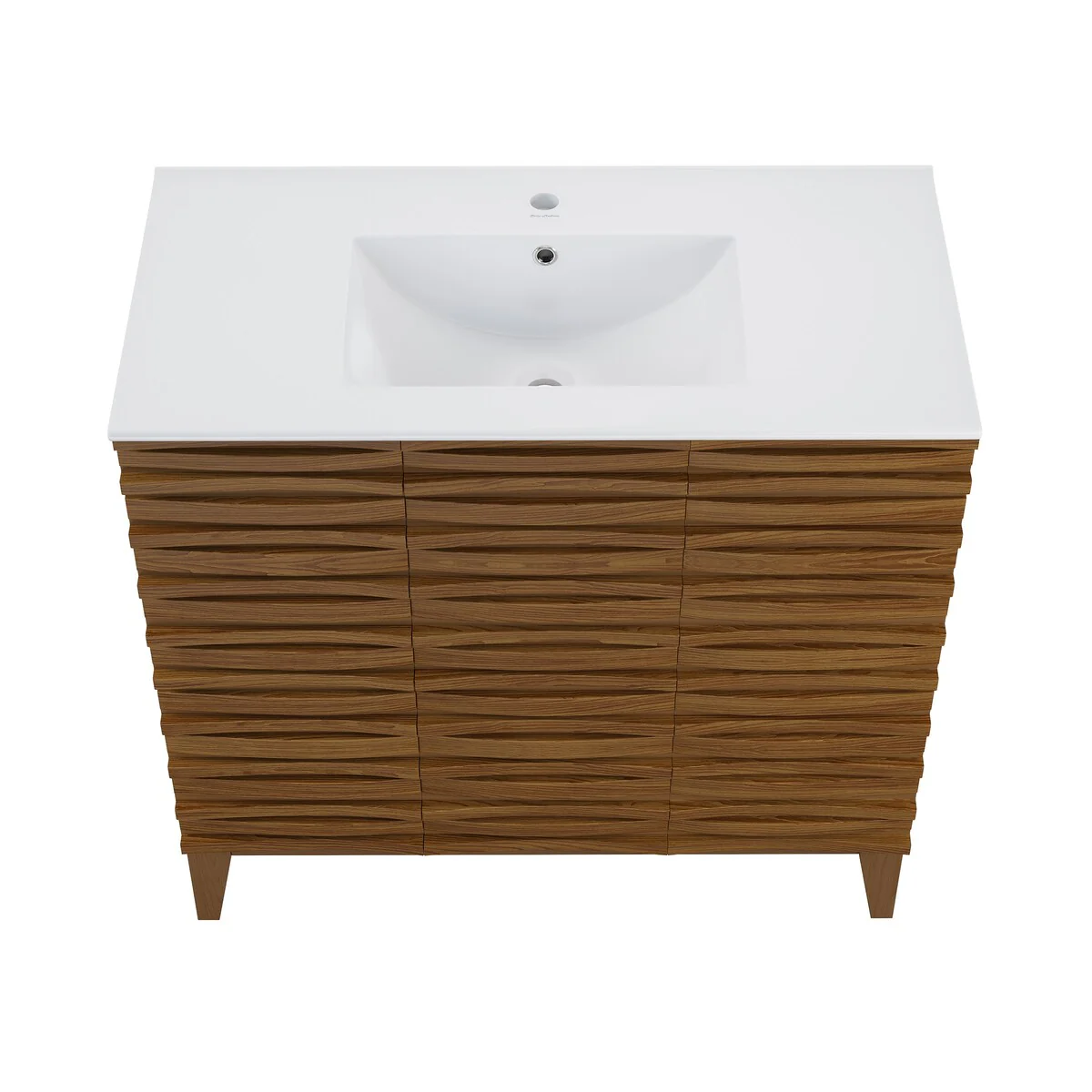Cascade 36'' Bathroom Vanity In Brown Oak