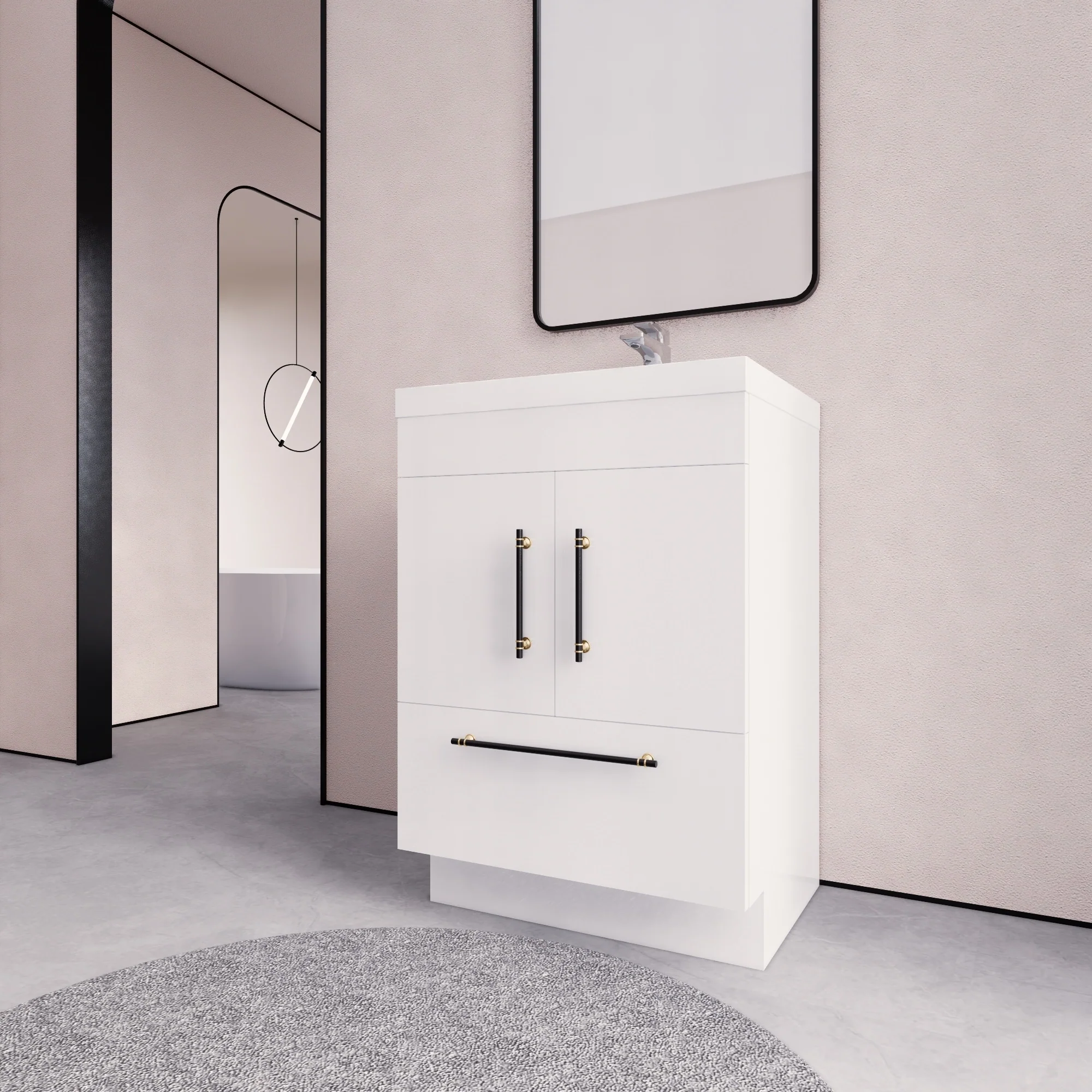 Eliza 24'' Freestanding Vanity with Single Sink