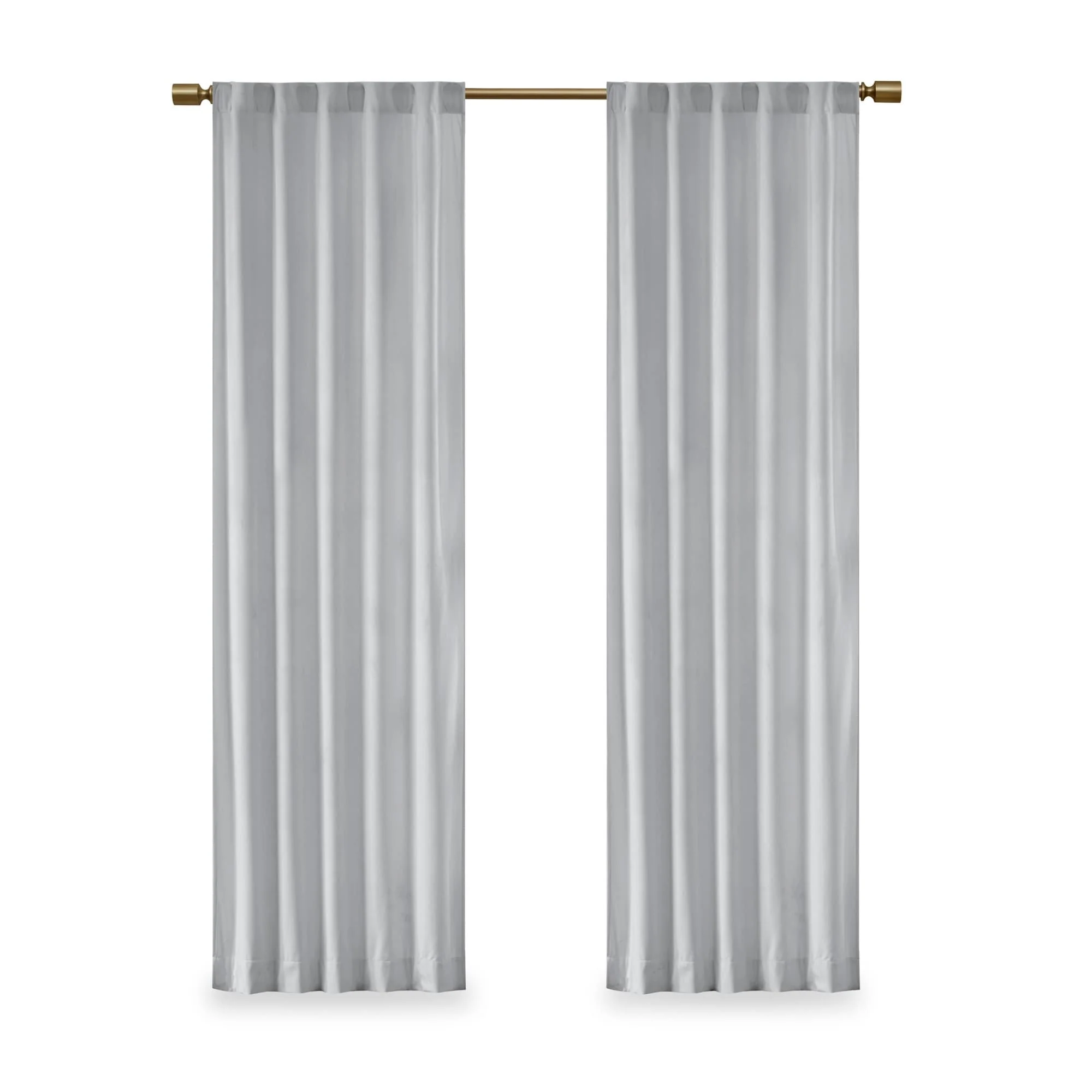 510 Design Garett Room Darkening Poly Velvet Rod Pocket/Back Tab Curtain Panel Pair
