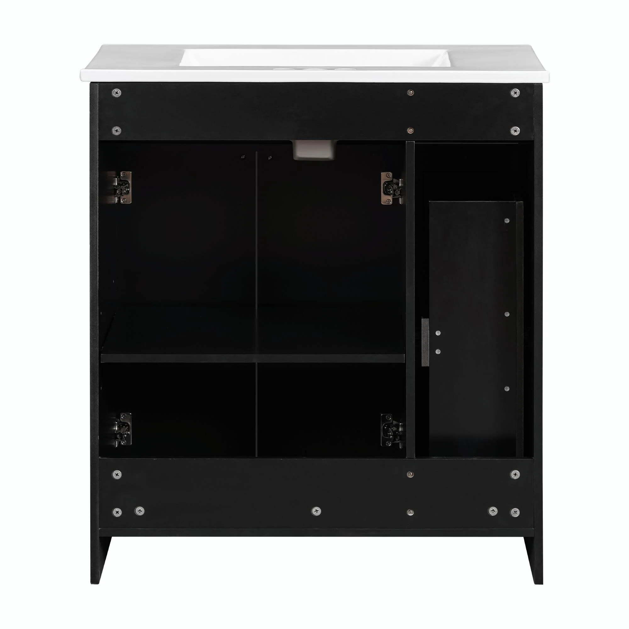 30-Inch Bathroom Vanity with Ceramic Sink Combo