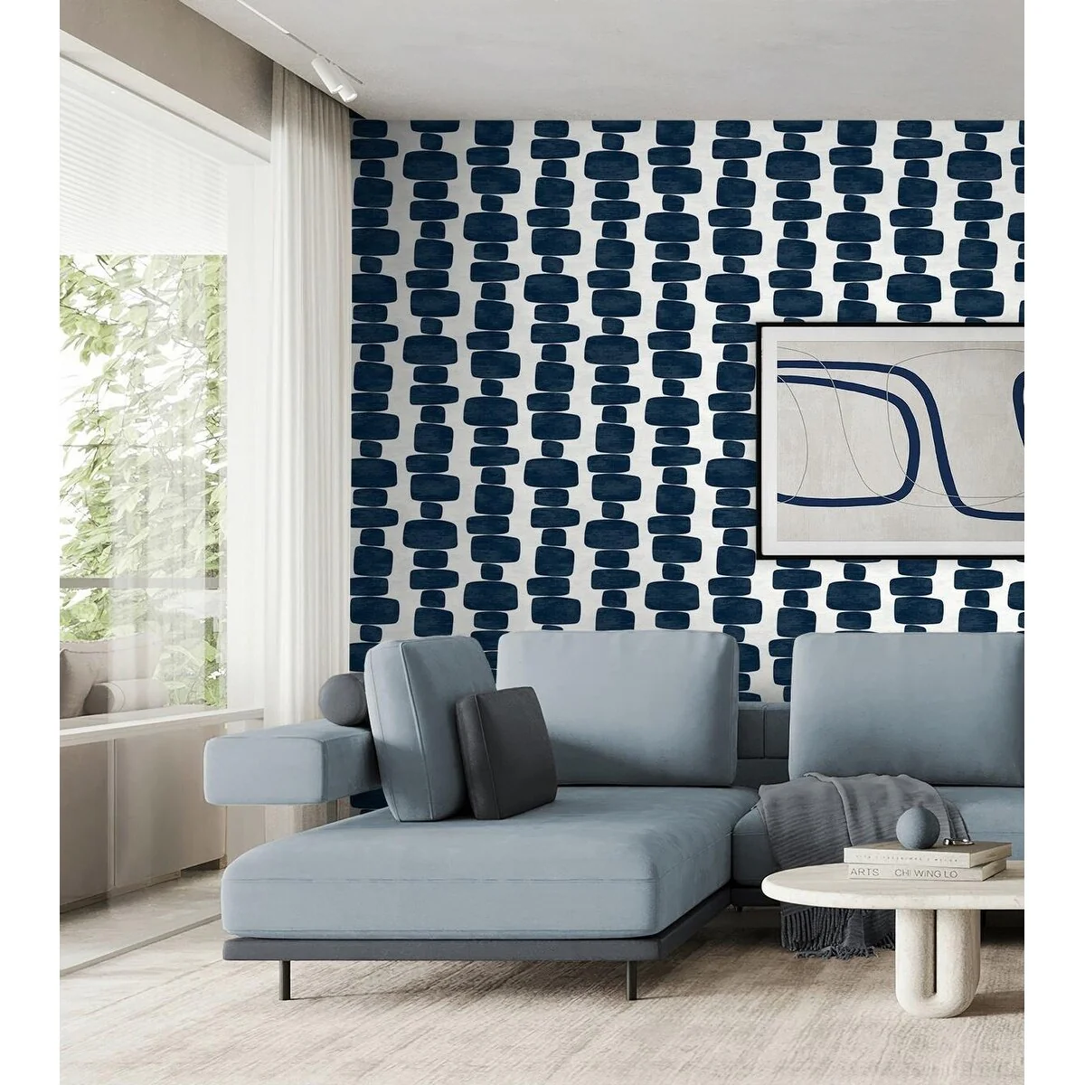 Stacy Garcia Home Stripe Block Geometric Peel and Stick Wallpaper
