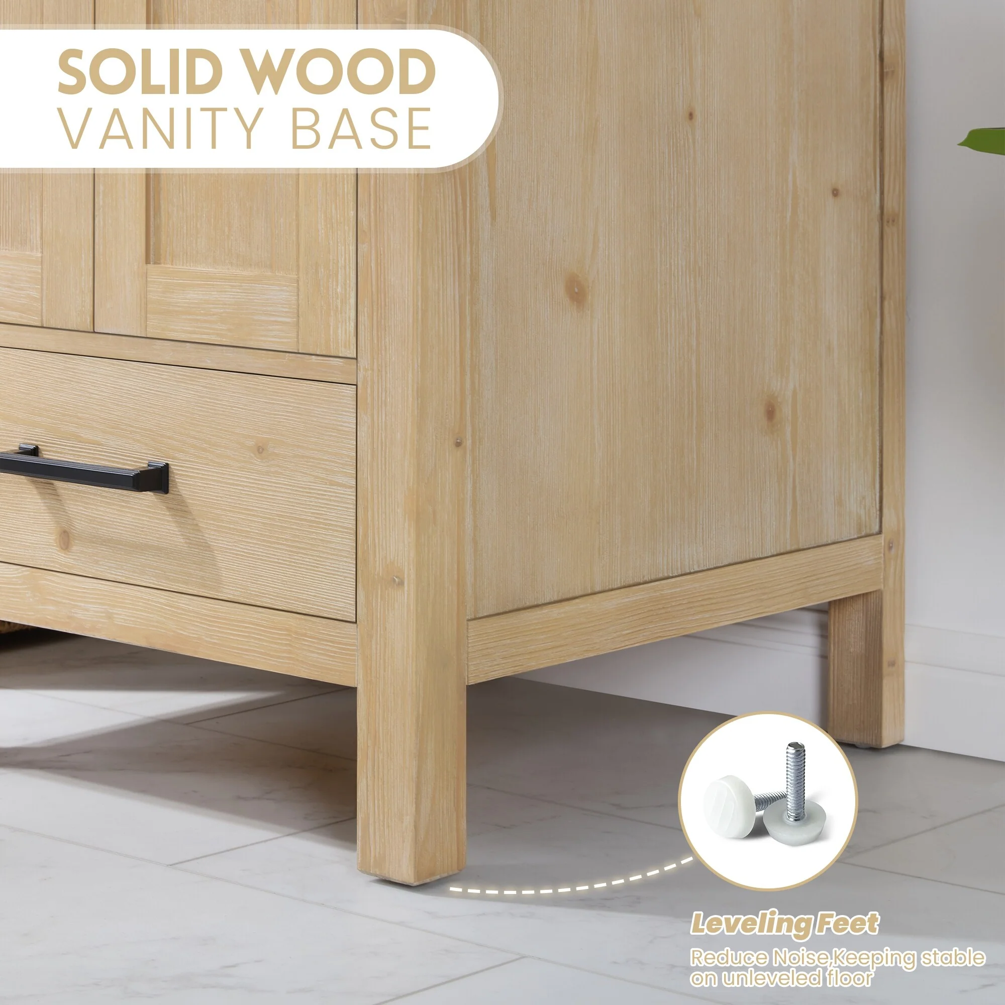 Shannon Bath Vanity with Composite Stone Countertop without Mirror