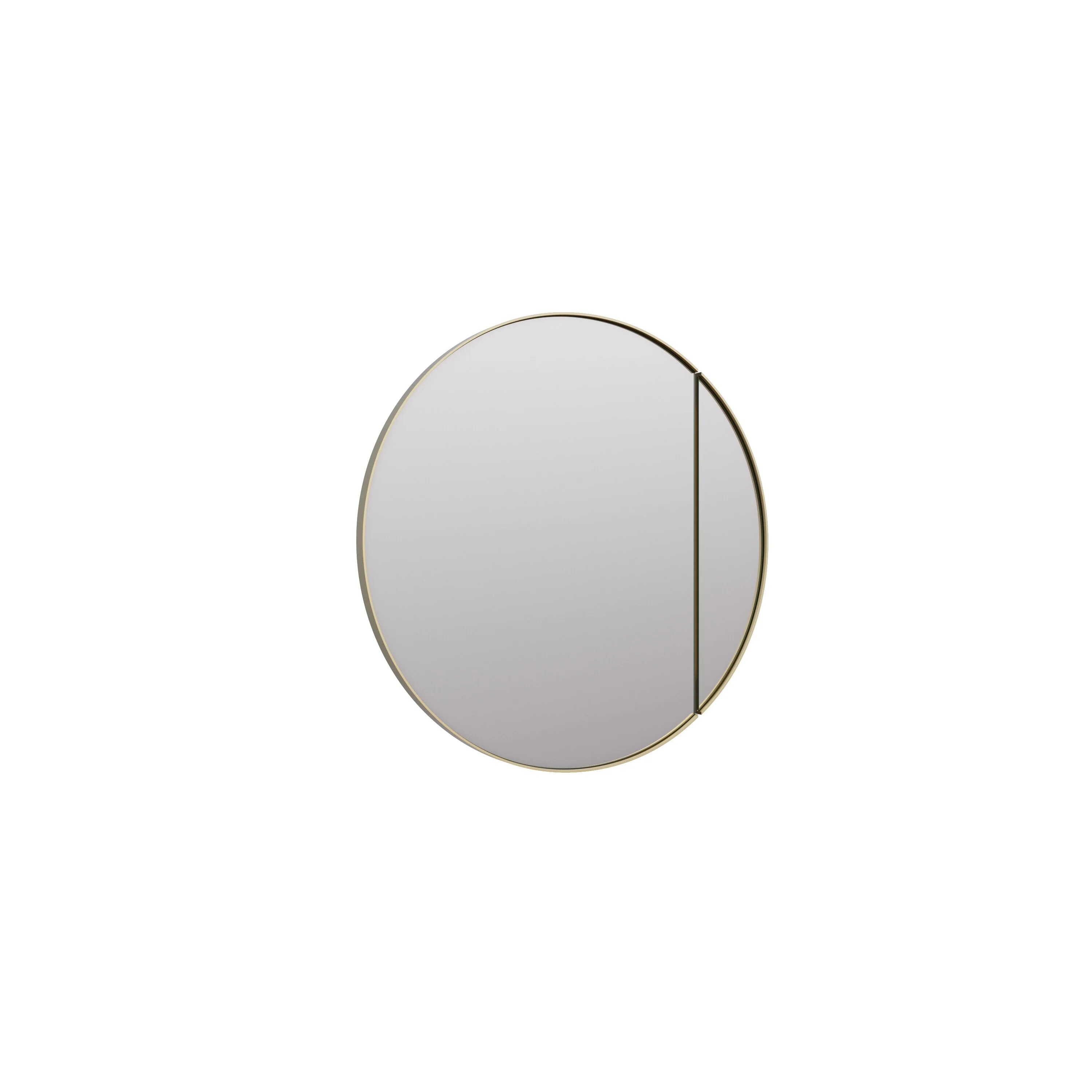 One Door Steel Frame Round Shape Medicine Cabinet
