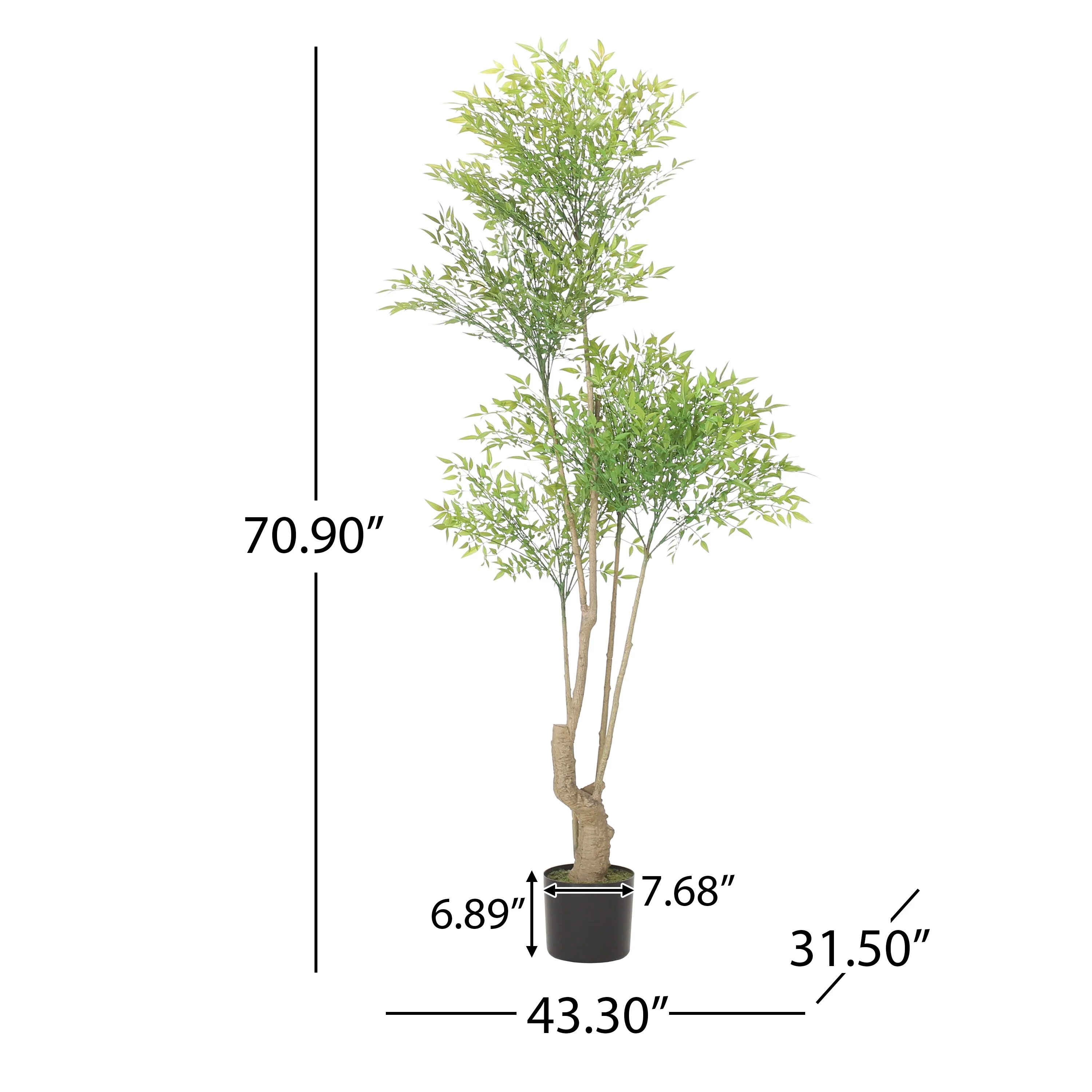 Purling Artificial Heavenly Bamboo Nandina Tree by Christopher Knight Home
