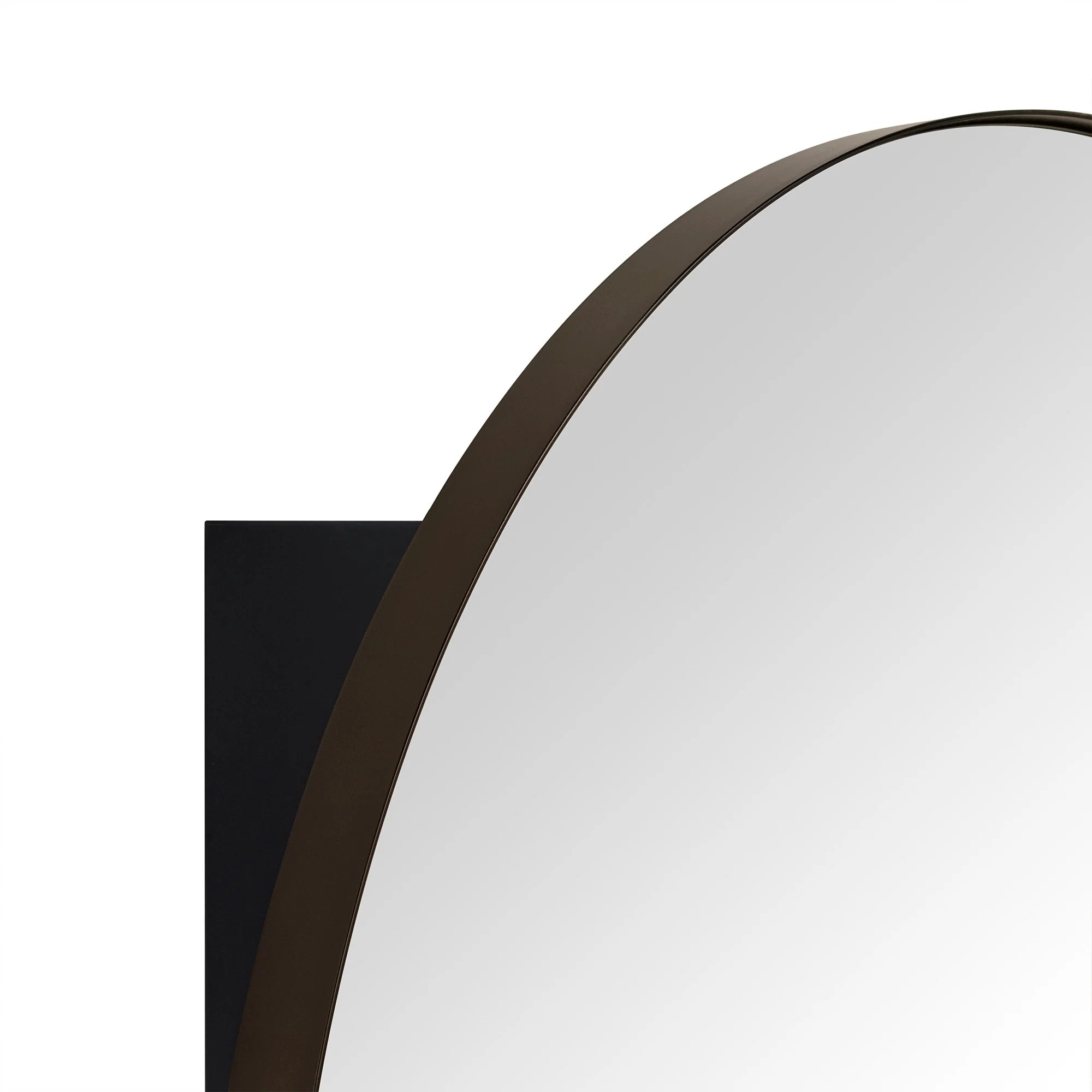 TEHOME Myriel Surface Mount Framed Round Medicine Cabinet with Mirror