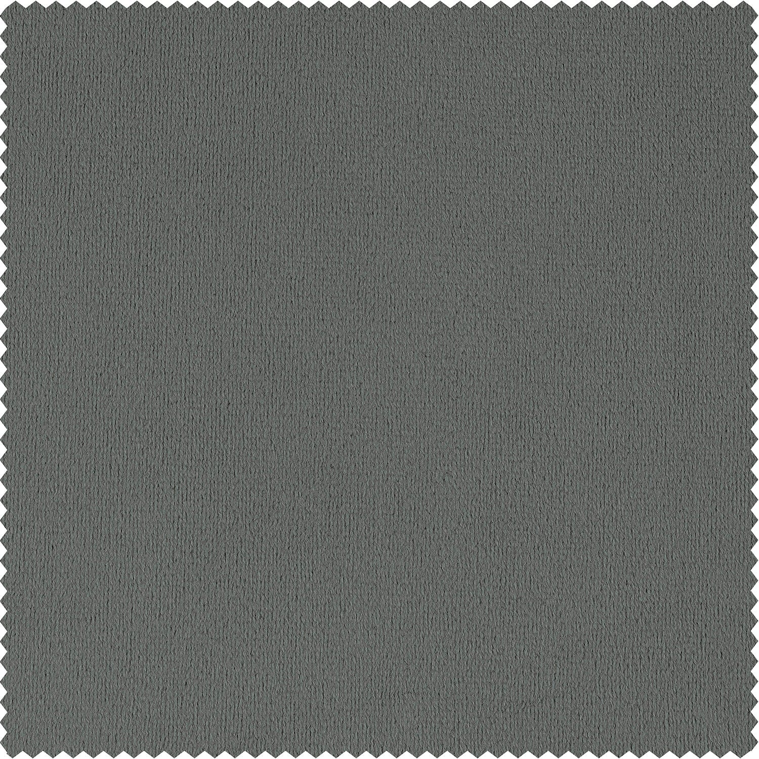 Exclusive Fabrics Signature Silver Grey Blackout Velvet Curtain Panel