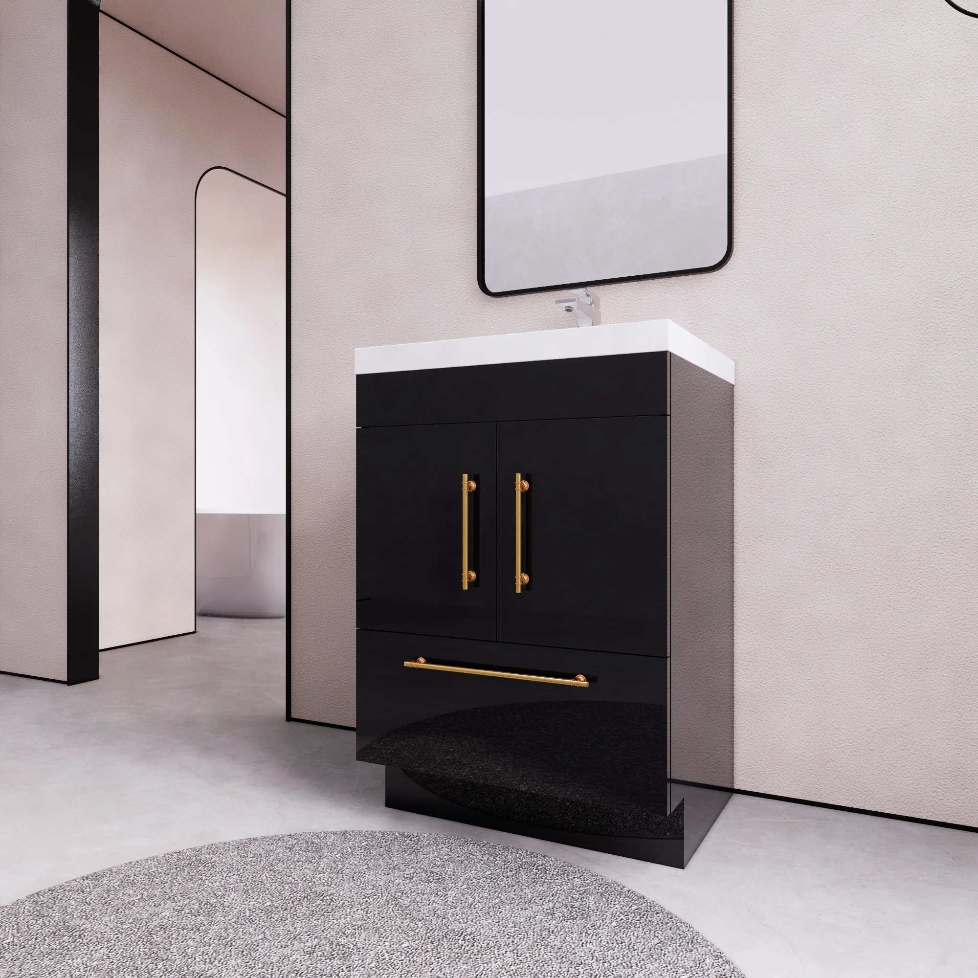 Eliza 24'' Freestanding Vanity with Single Sink