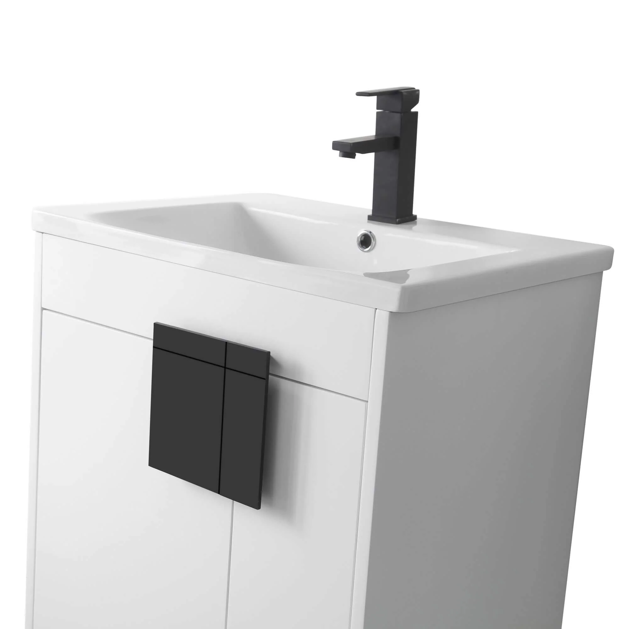 24-inch Modern Bathroom Vanity Set w/ Vitreous China Sink Top