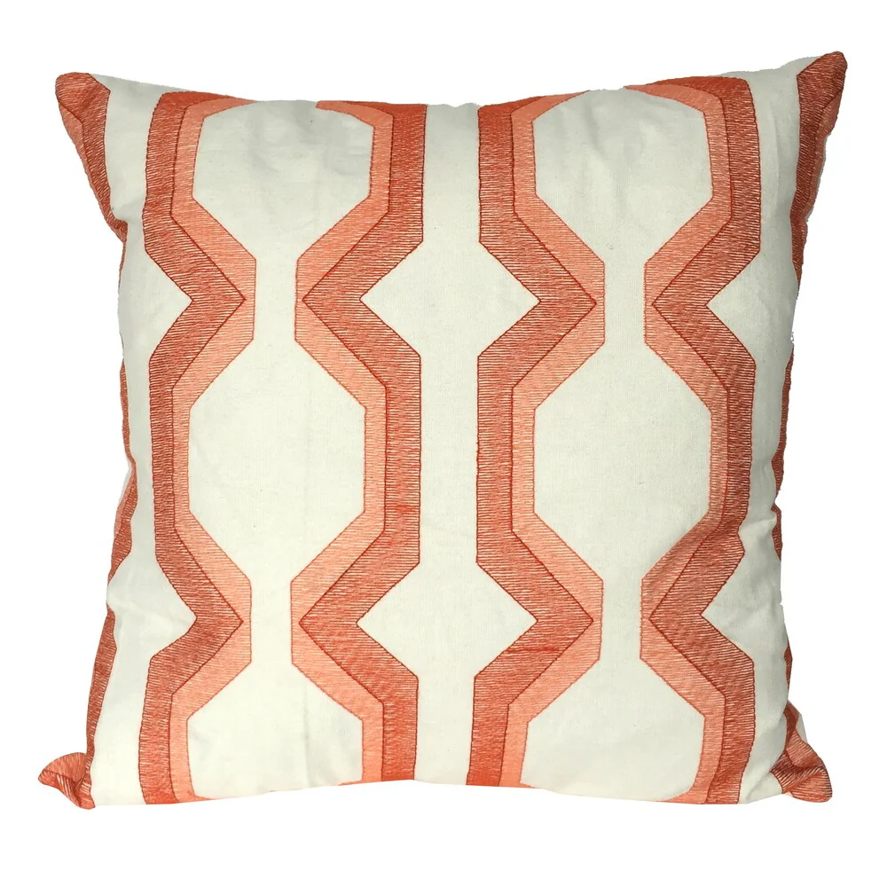 A&B Home Coral Cotton 18-inch Throw Pillow