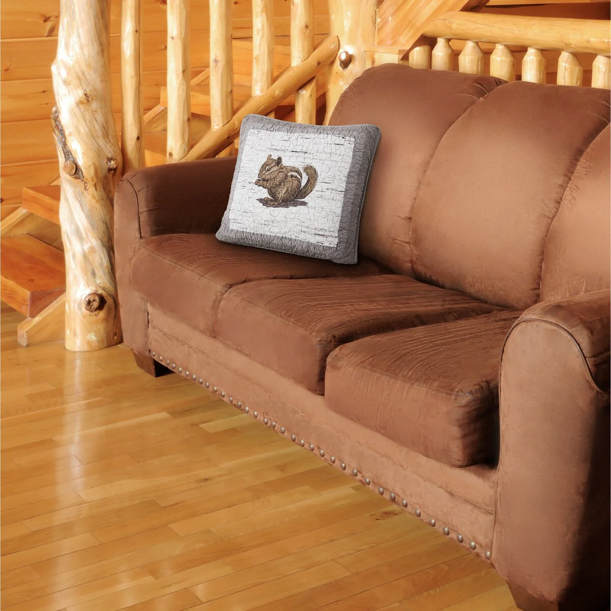 Donna Sharp Birch Forest Chipmunk Decorative Pillow