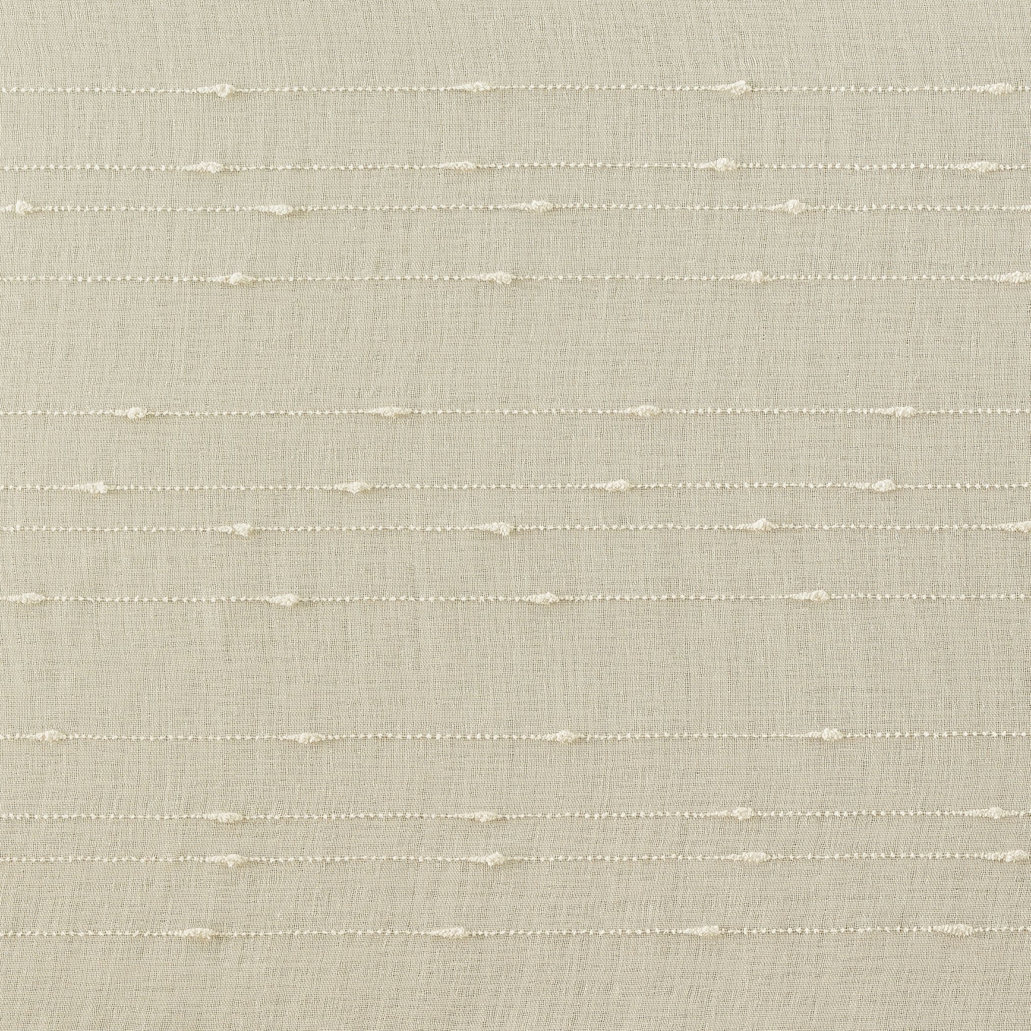 No. 918 Noemi Slub Stripe Rope Tab Semi-Sheer Tie Top Curtain Panel, Single Panel