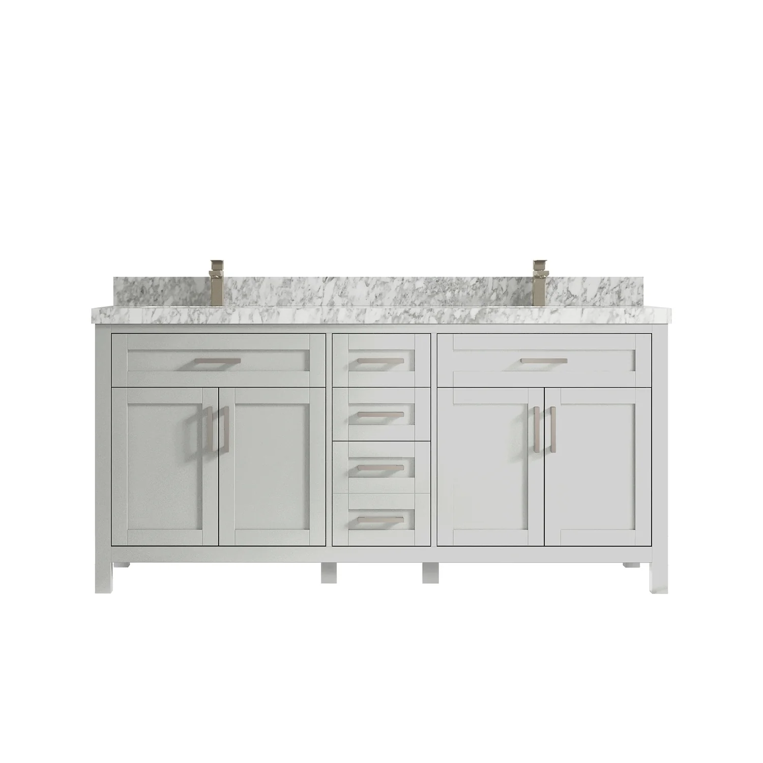 Willow Collections 72 in. W x 22 in. D Cambridge Double Sink Bathroom Vanity with Countertop