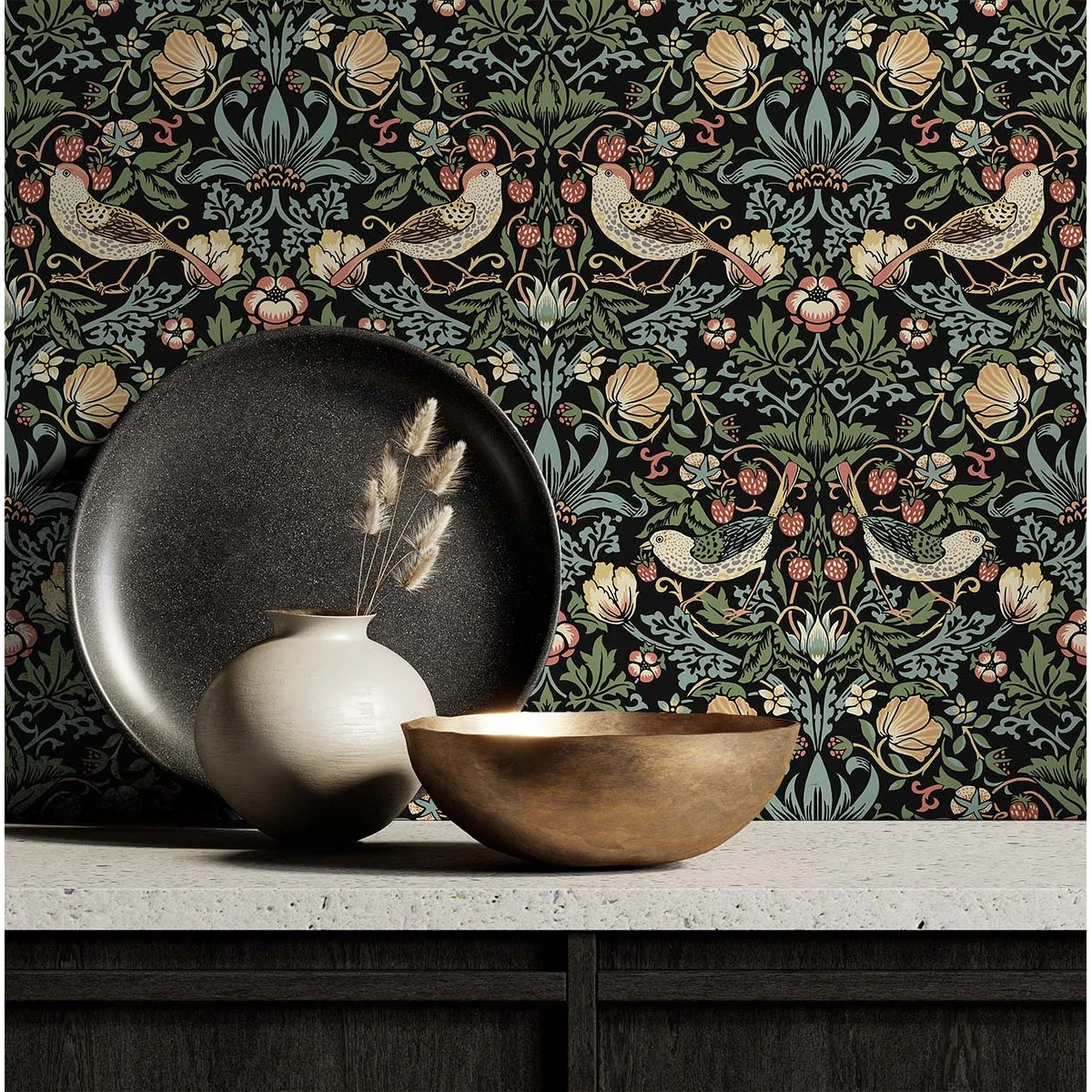 NextWall Aves Garden Peel and Stick Wallpaper