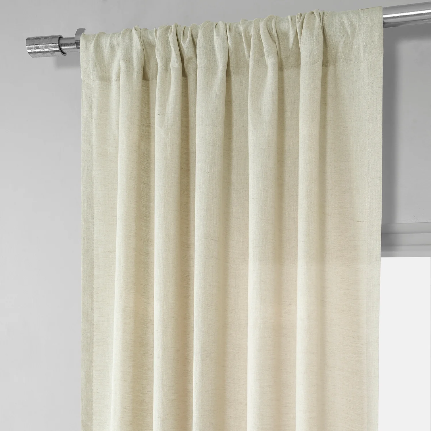 Exclusive Fabrics Signature French Linen Sheer Curtain (1 Panel)