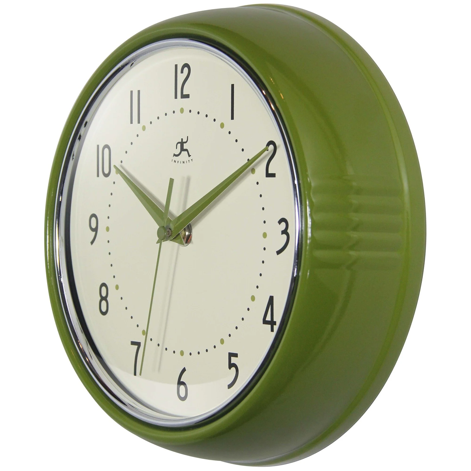Round Retro Kitchen Wall Clock by Infinity Instruments