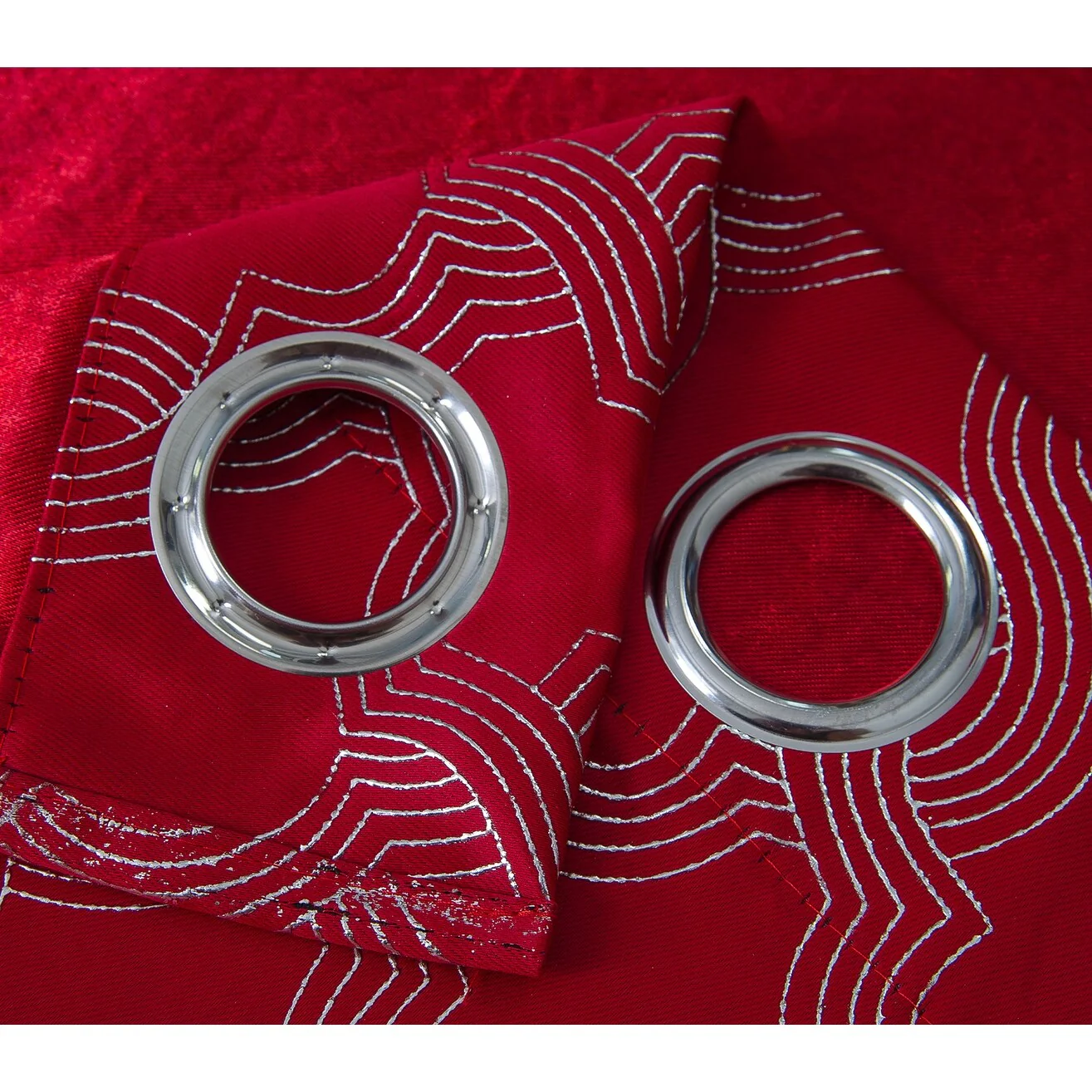 Jansen Geometric Blackout Window Curtain Panel 90 inches