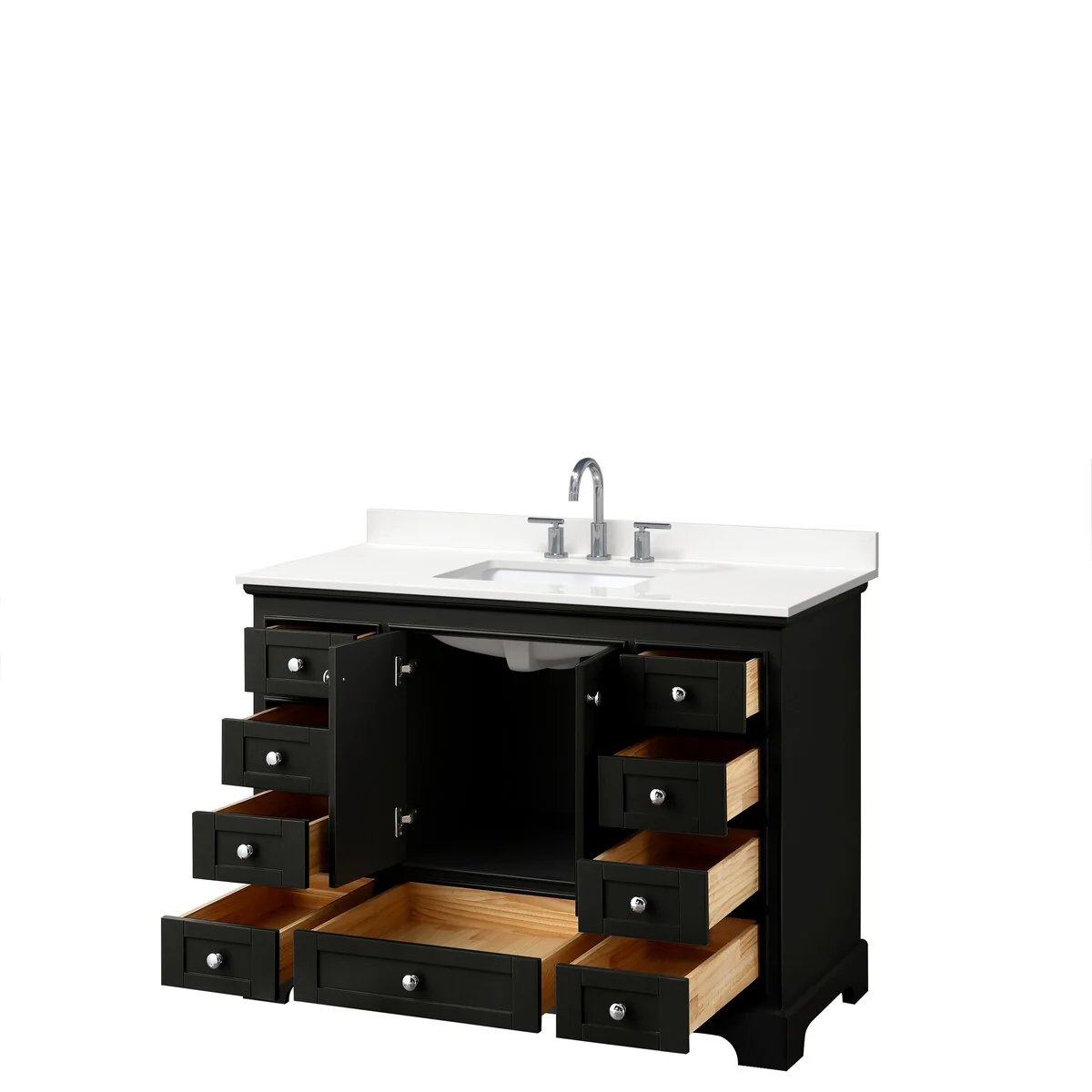 Deborah 48-inch Single Vanity, Quartz Top
