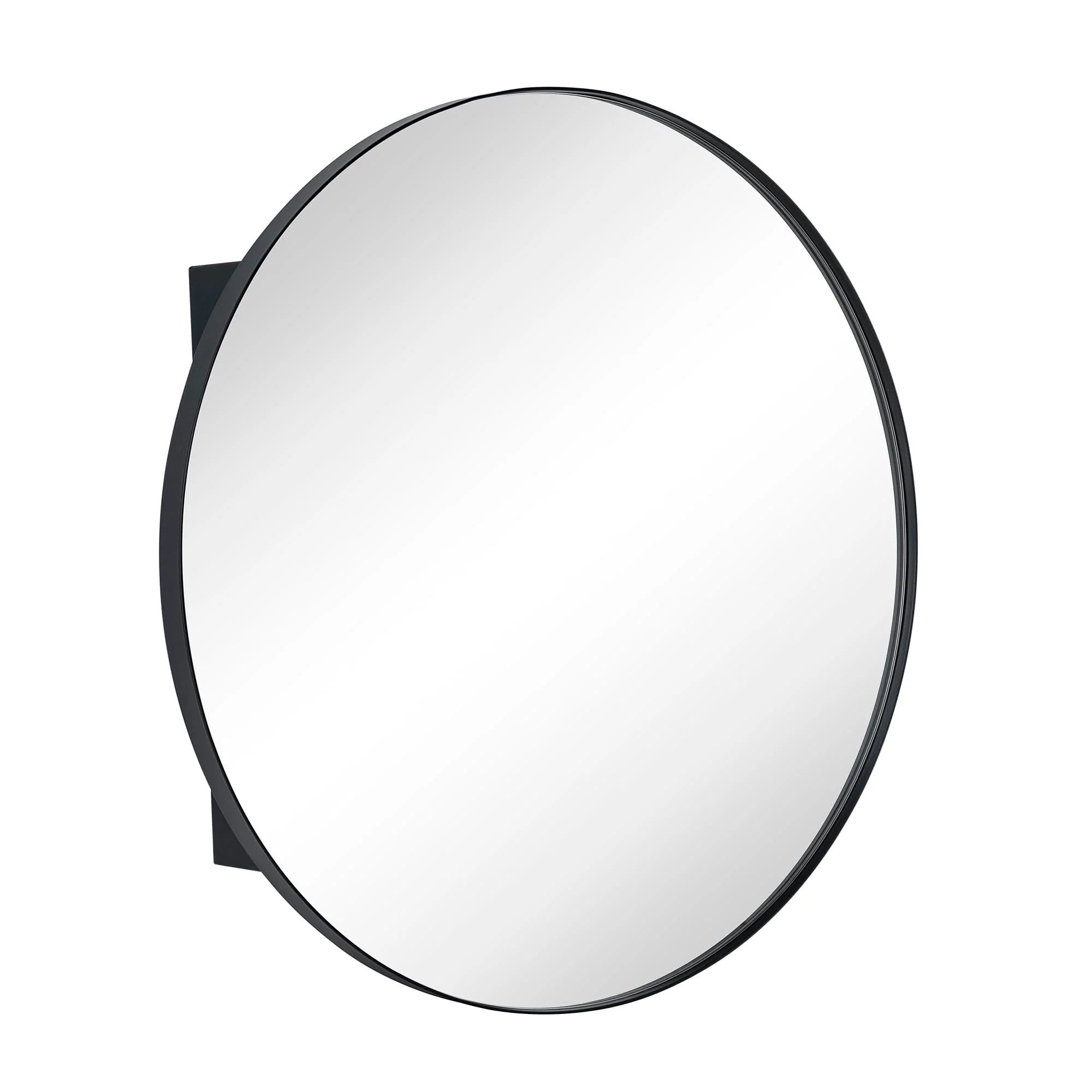 TEHOME Myriel Surface Mount Framed Round Medicine Cabinet with Mirror