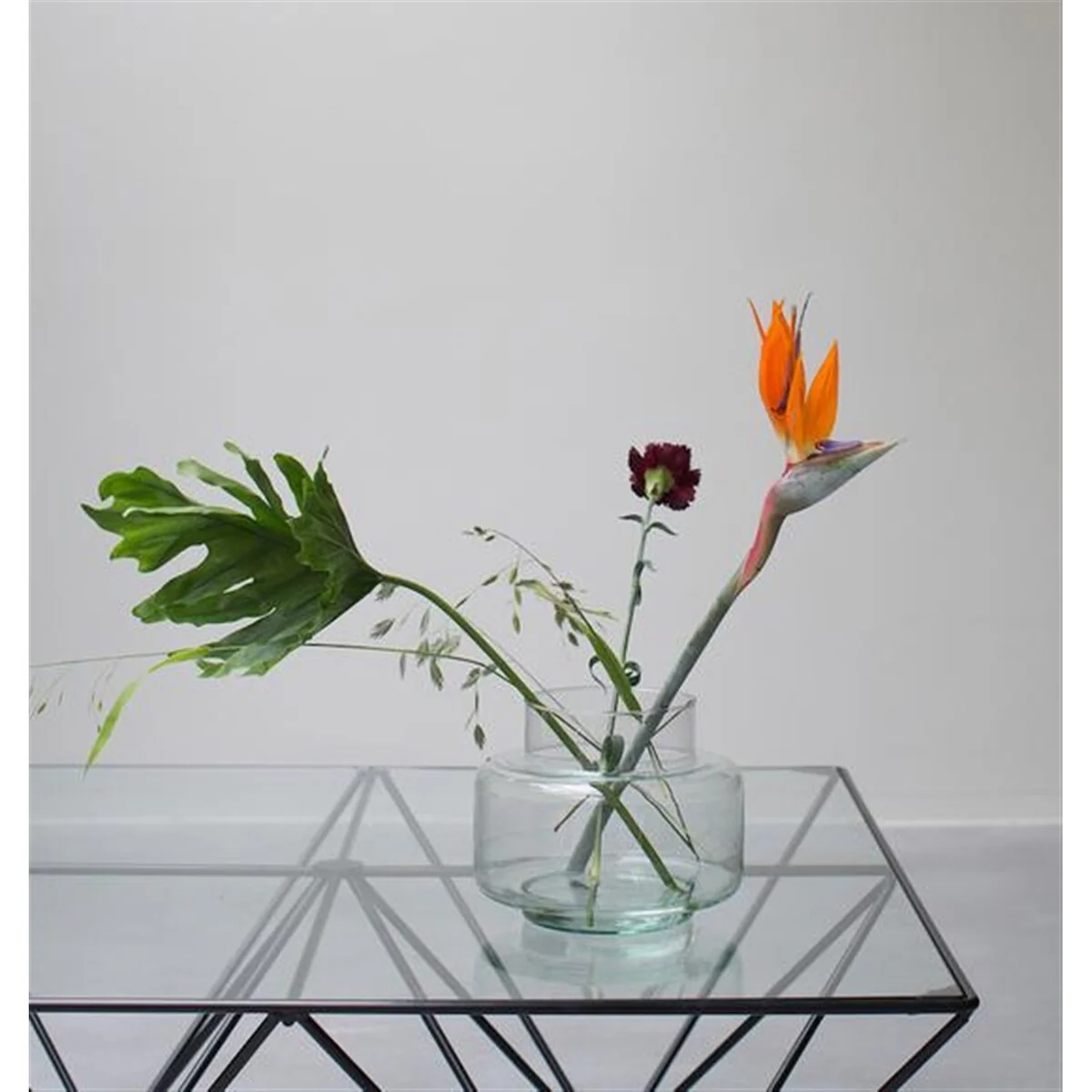 Vase Recycled Glass Transparant - Transparant