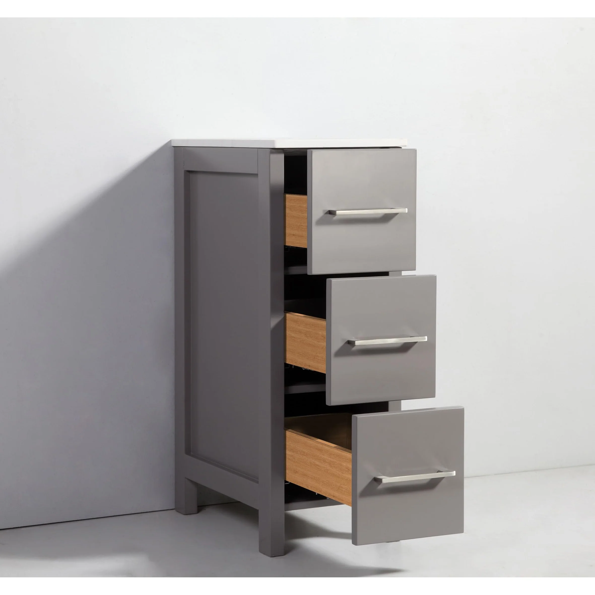 Vanity Art 84-Inch Double Sink Bathroom Vanity Set with Engineered Marble Top and Free Mirror - 84 W X 18.5 D X 31.1 H