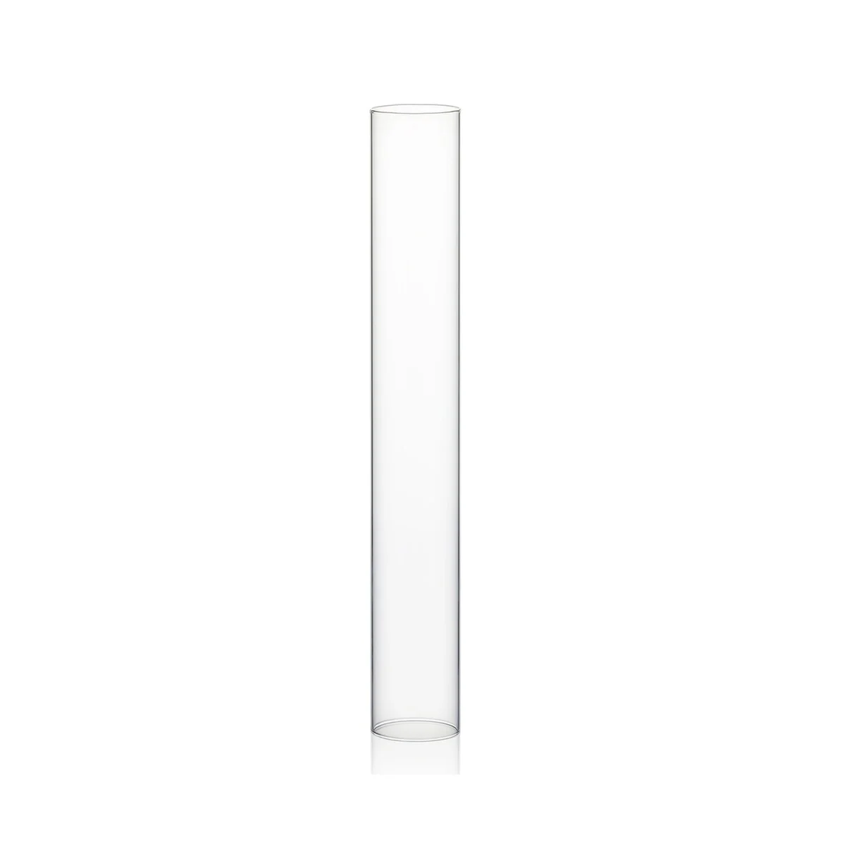 Clear Glass Cylinder Hurricane Chimney Tube, Candle Cover - 1 Piece