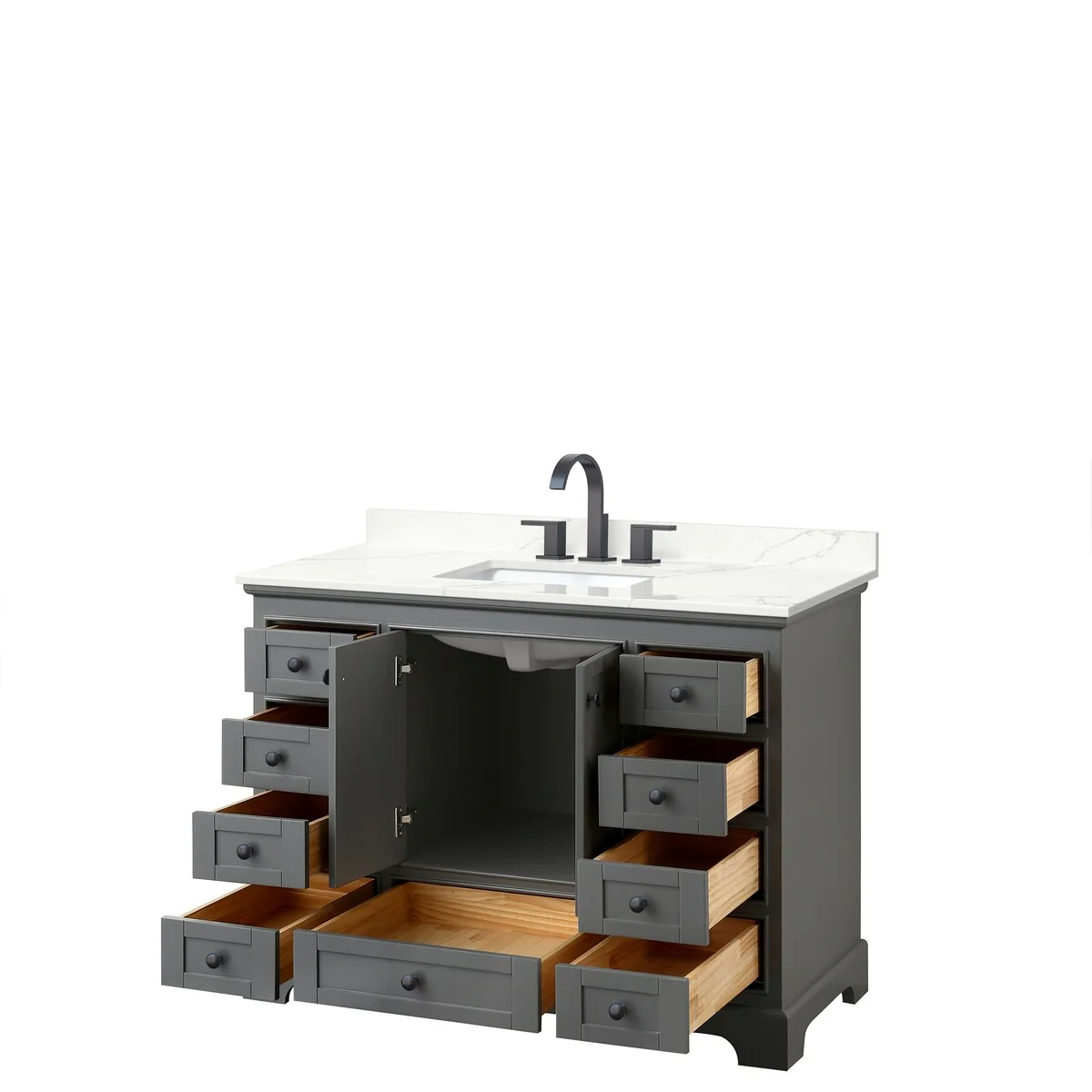 Deborah 48-inch Single Vanity, Quartz Top