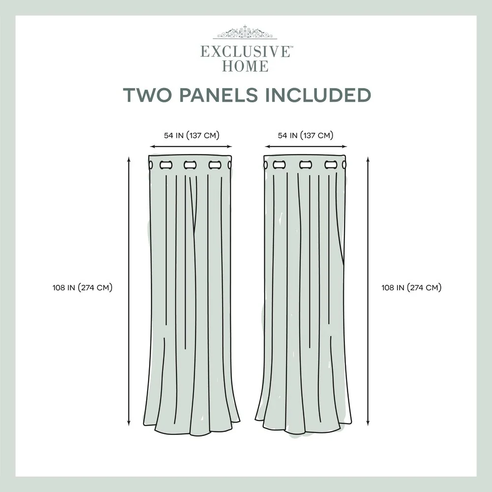 Strick & Bolton LeWitt Thermal Textured Linen Curtain Panel Pair
