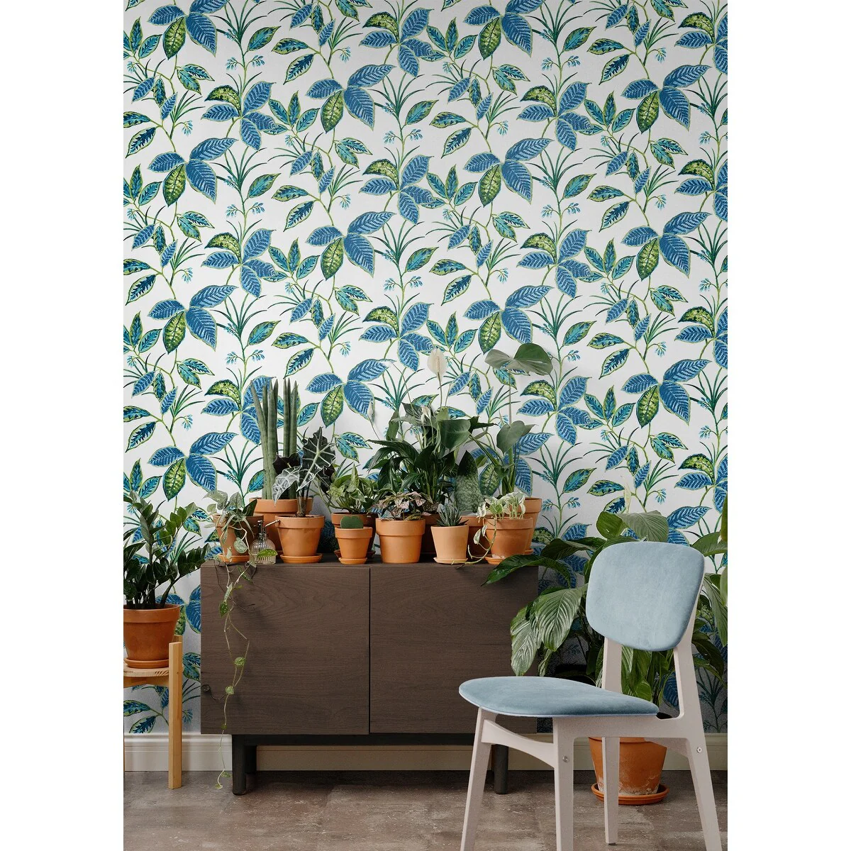 NextWall Boho Leaf Trail Peel and Stick Wallpaper