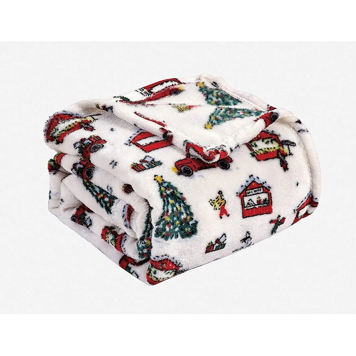 Happy Holidays Microplush Throw Blanket (50
