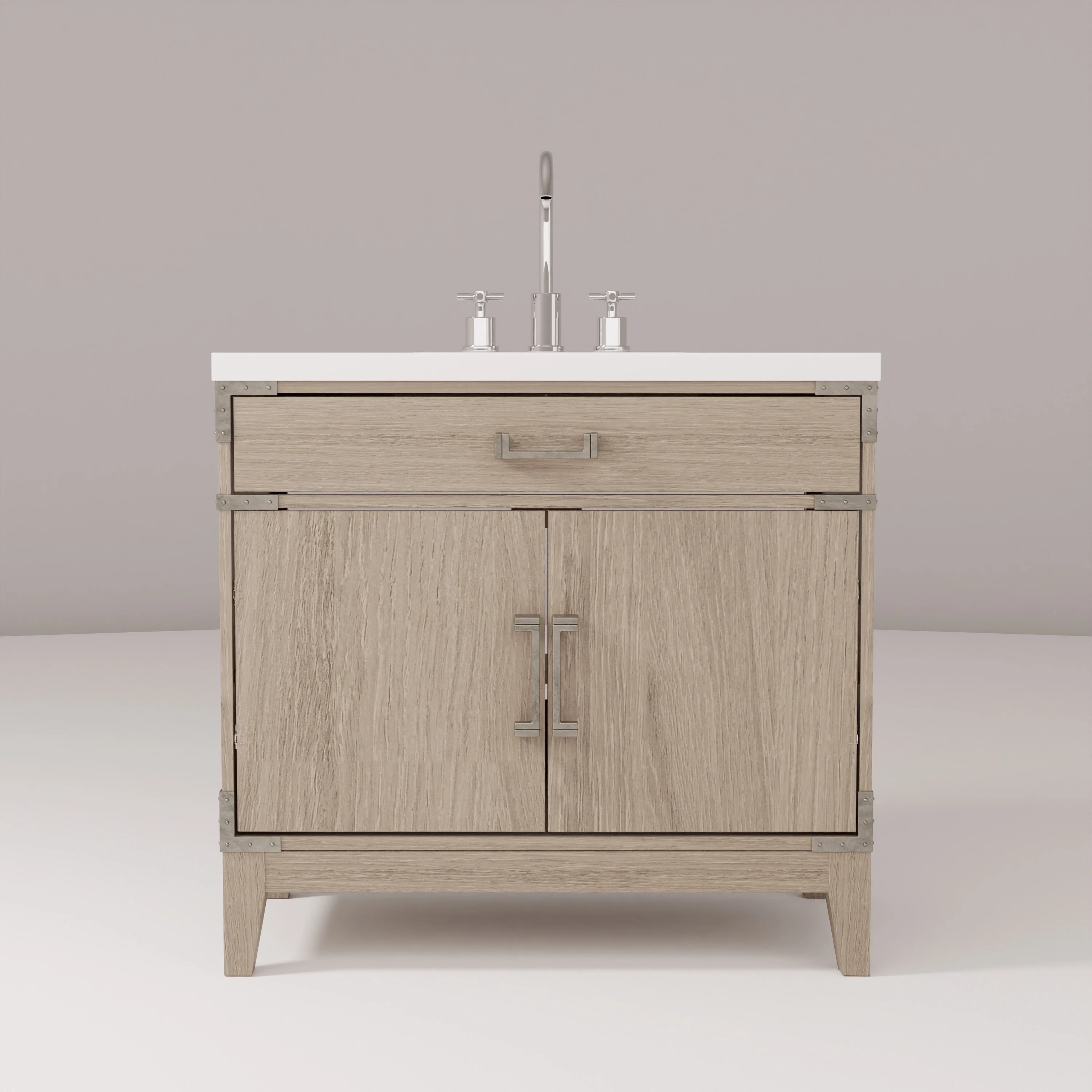 Laurel Bath Vanity Quartz Top, Sink and Faucet