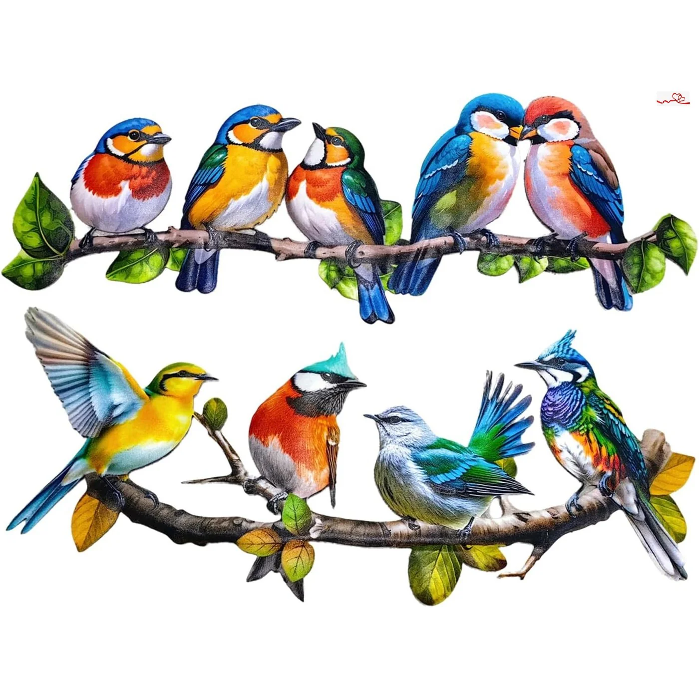 Metal Birds Outdoor Wall Art Decor