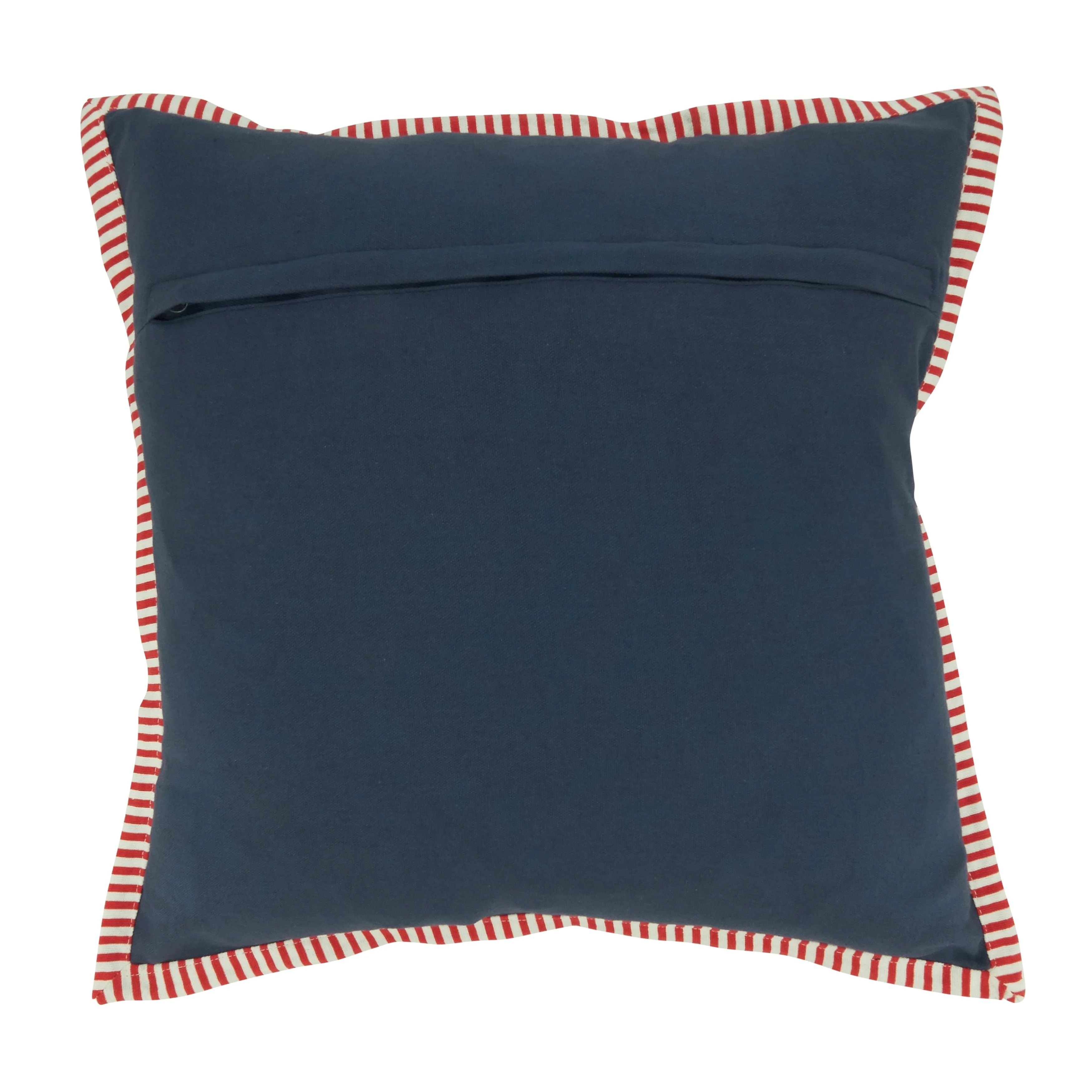 Sail Boats Appliqué Throw Pillow