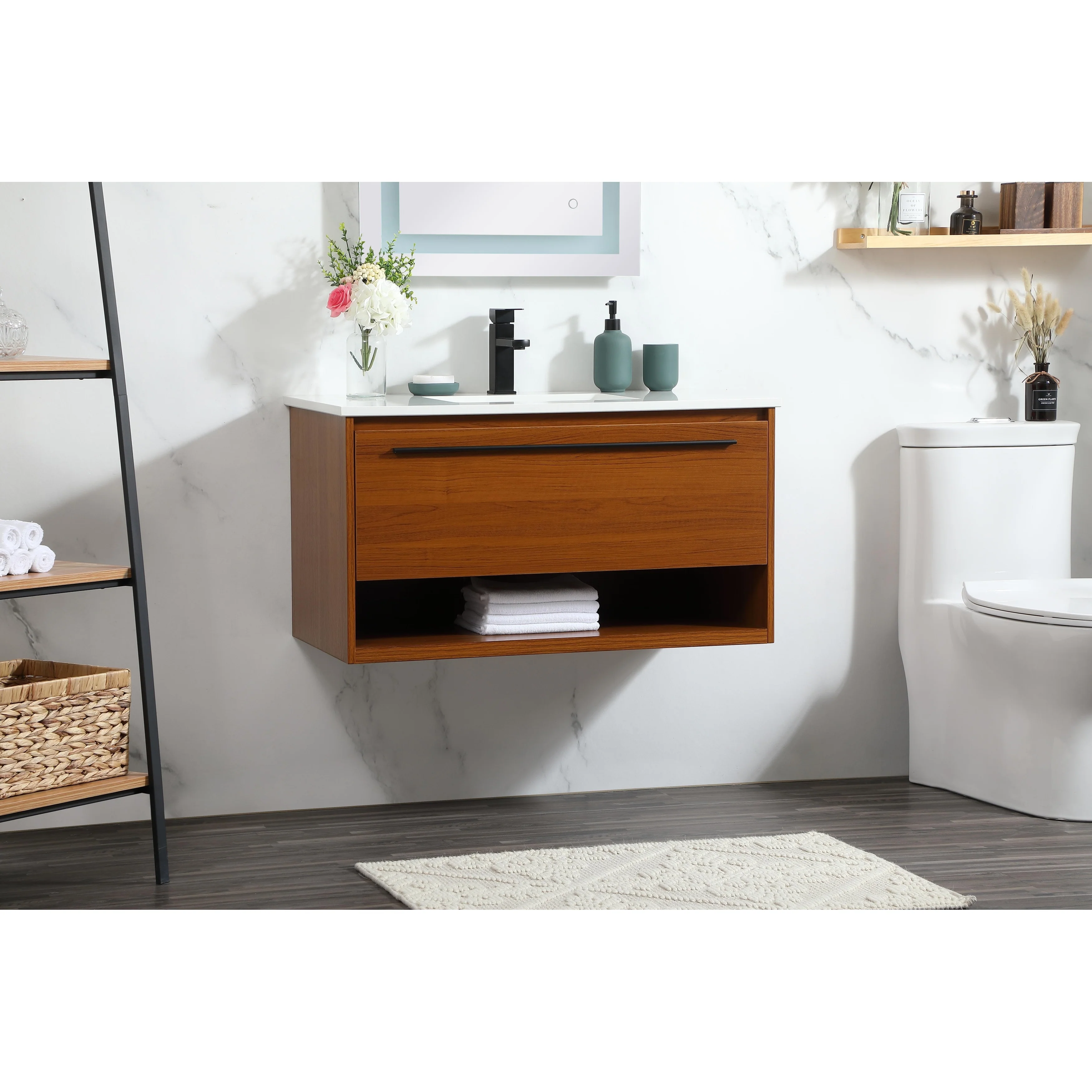 Brush 36 - 48 Inch Single Bathroom Vanity